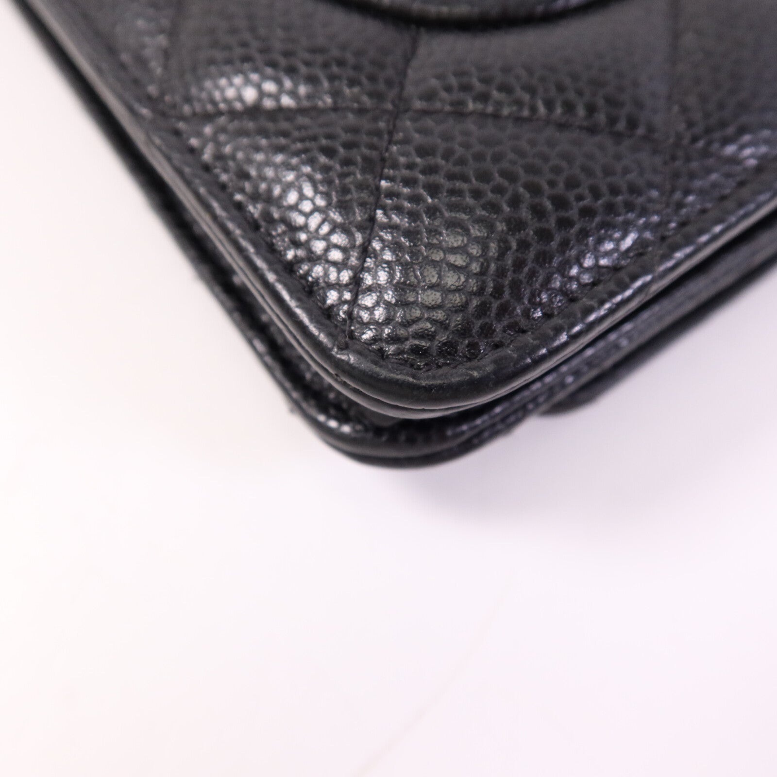 CHANEL 牛皮皮革WOC Wallet On Chain金扣鏈帶肩背袋