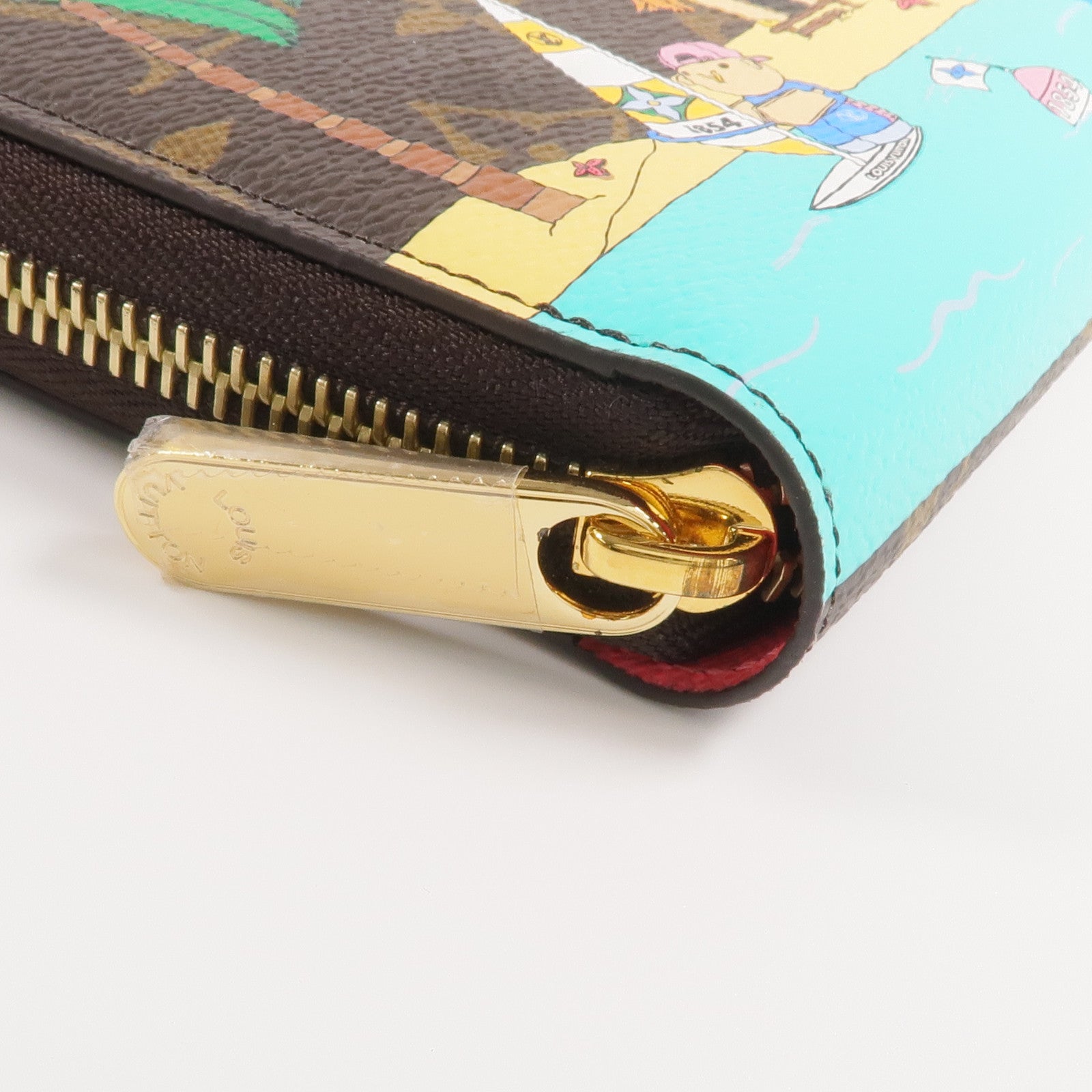 LOUIS VUITTON Monogram Vivienne Holiday Zippy Wallet金扣長錢包