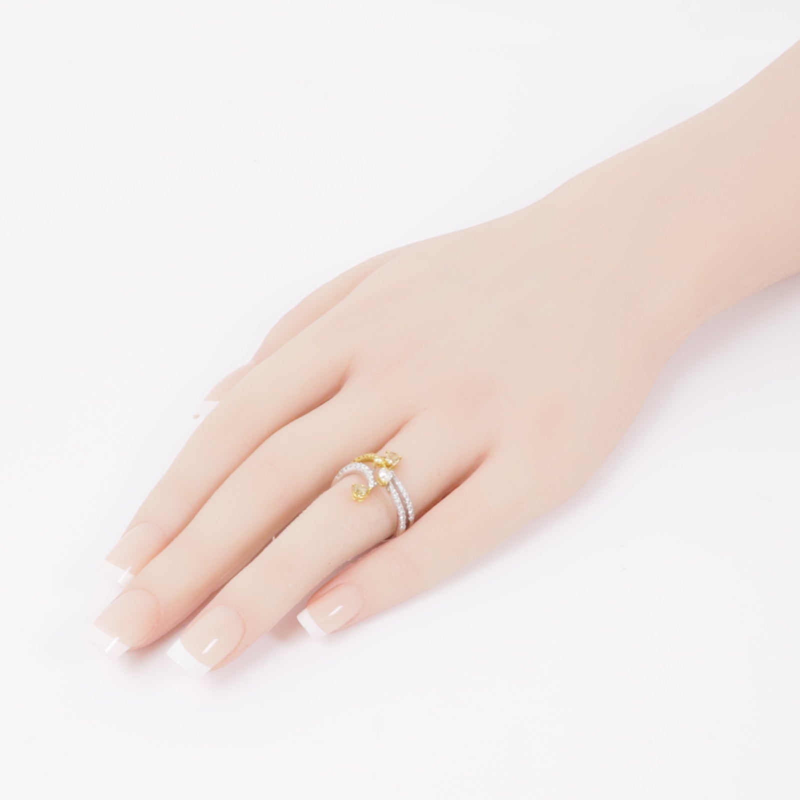 JEWELRY 18K白金Ring0.98ct鑽石戒指US#6