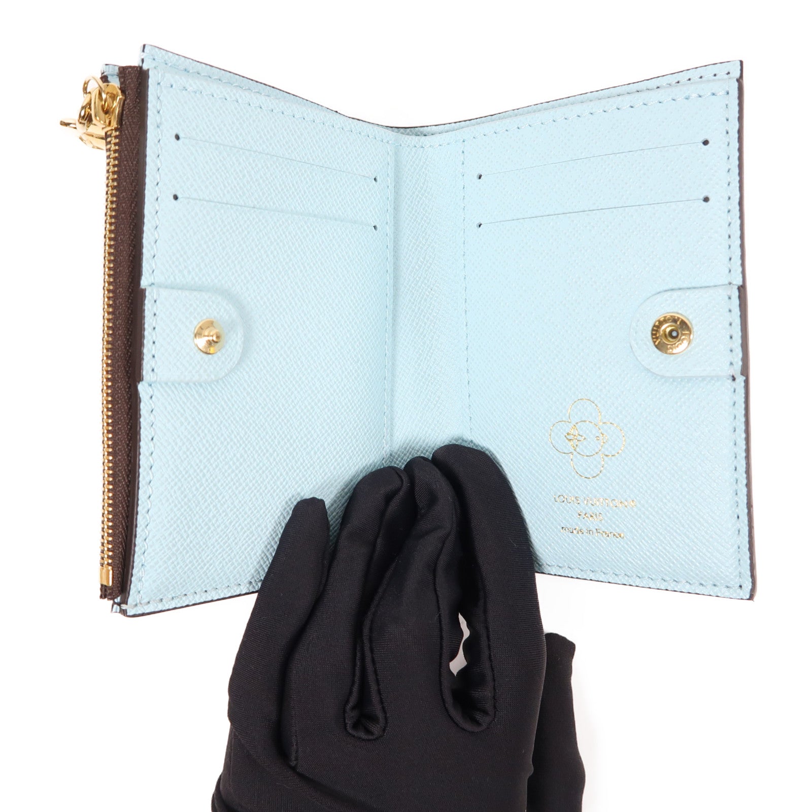 LOUIS VUITTON Monogram Lisa Wallet金扣錢包