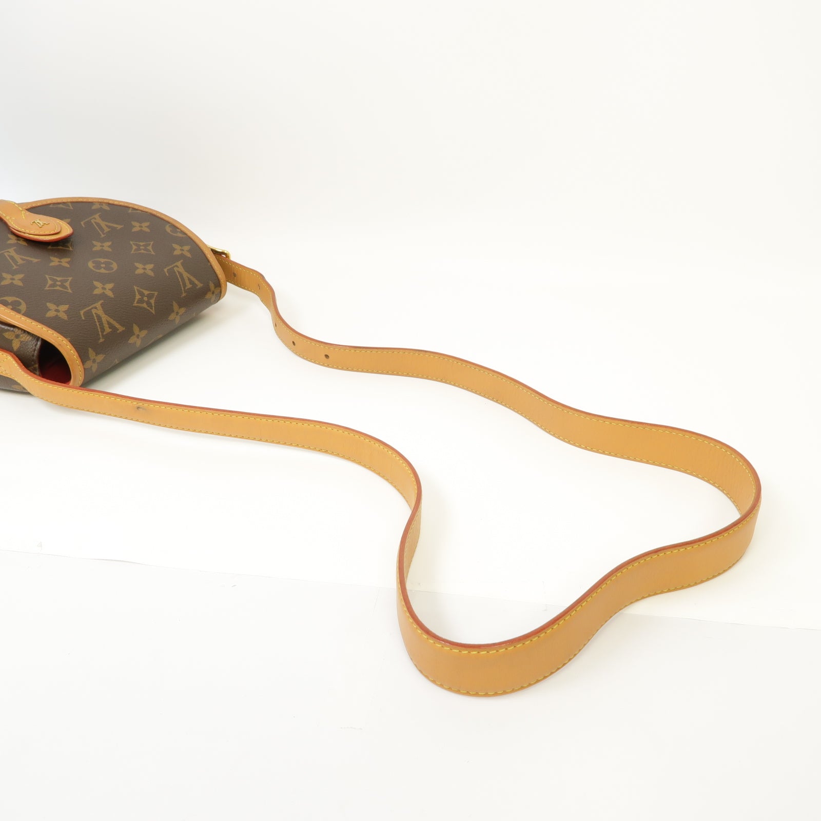 LOUIS VUITTON 【激減優惠】Monogram Tambourine金扣肩背袋棕色
