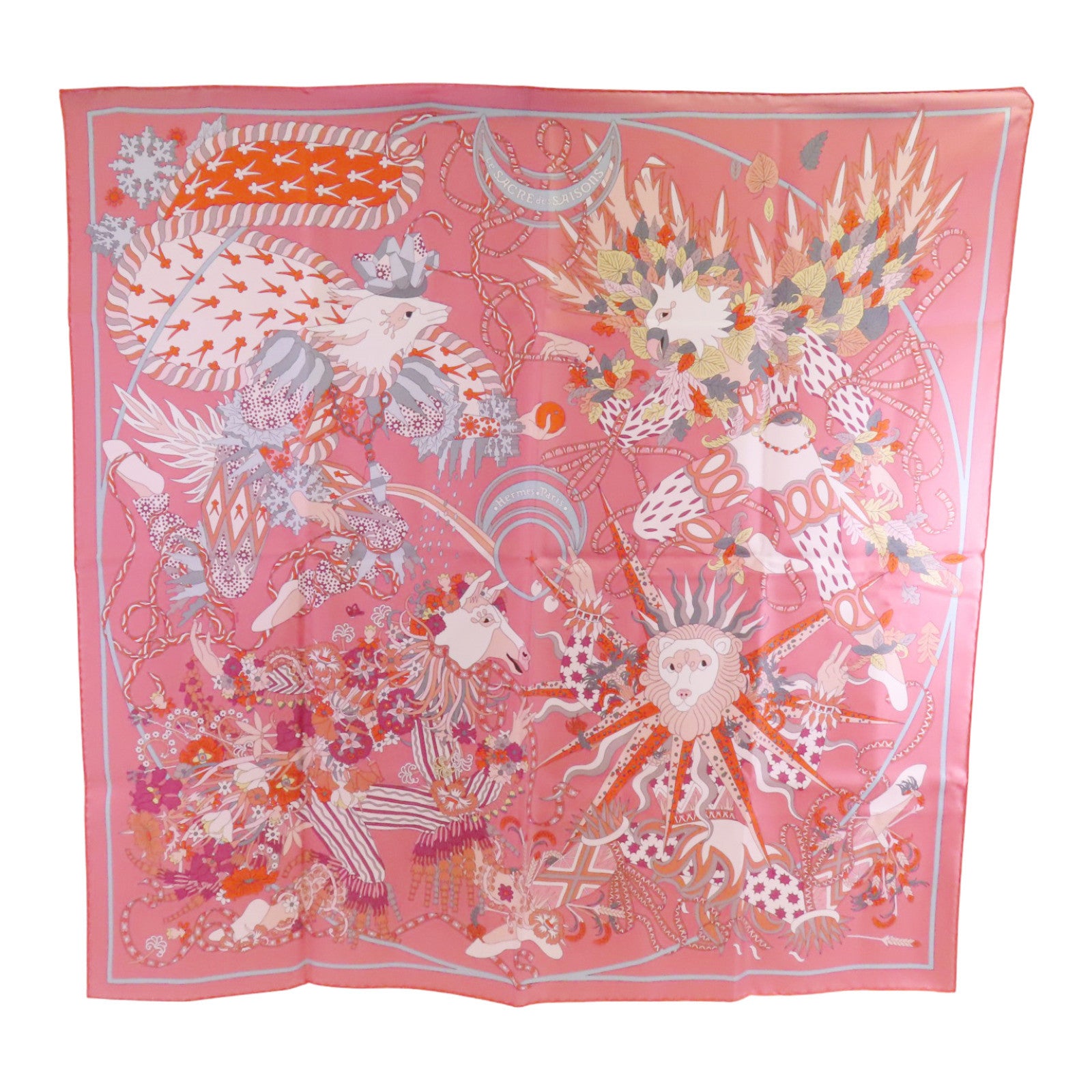 HERMES 絲質Scarf 90x90絲巾