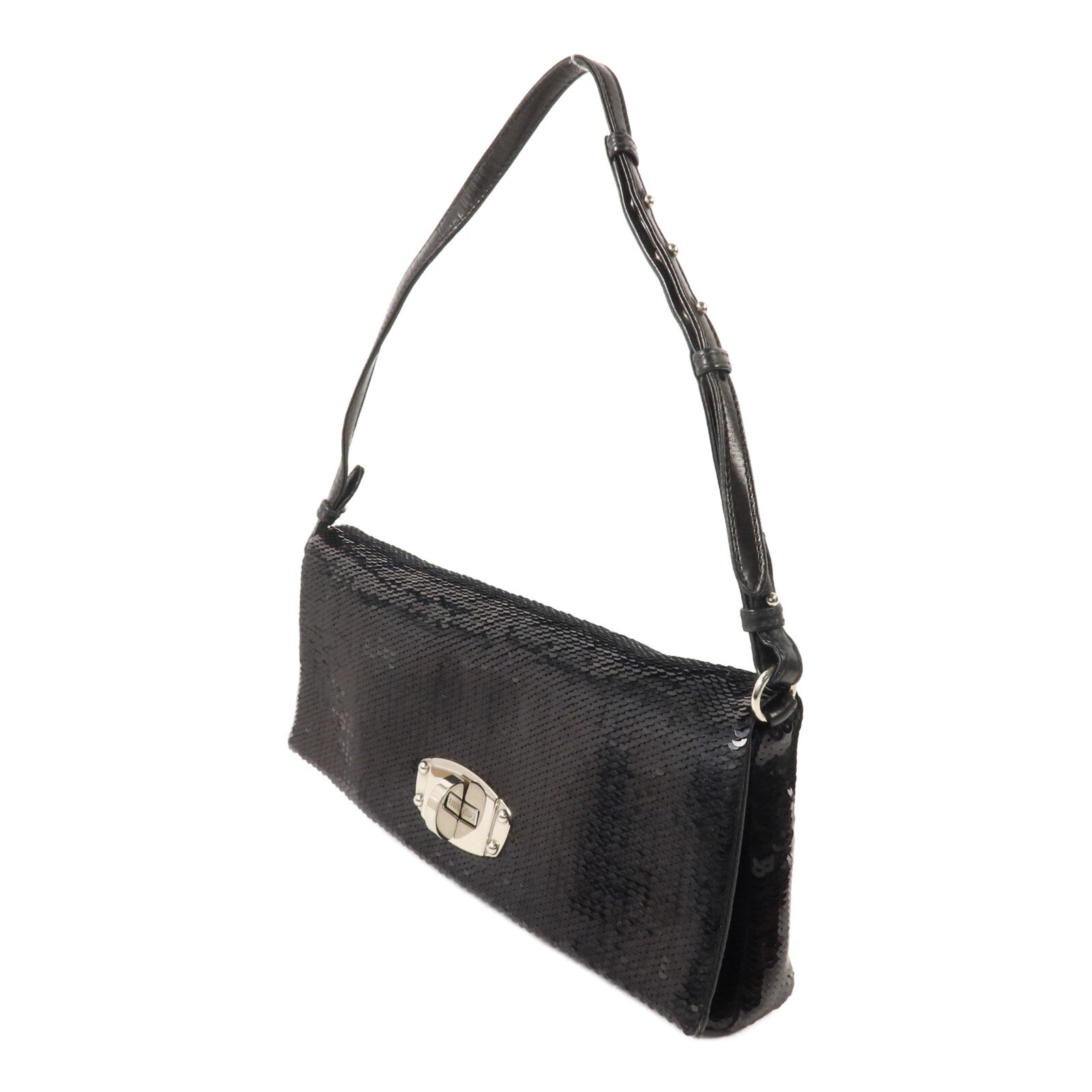 Miu Miu 珠片Shoulder Bag鏈帶手挽肩背兩用袋