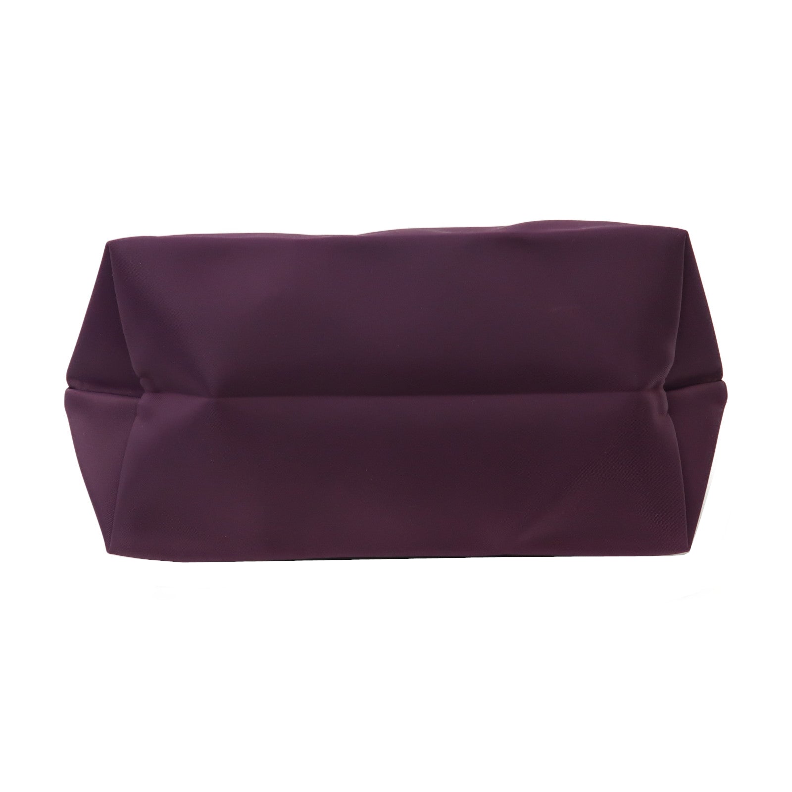 Longchamp 帆布Tote Bag銀扣手挽袋紫色