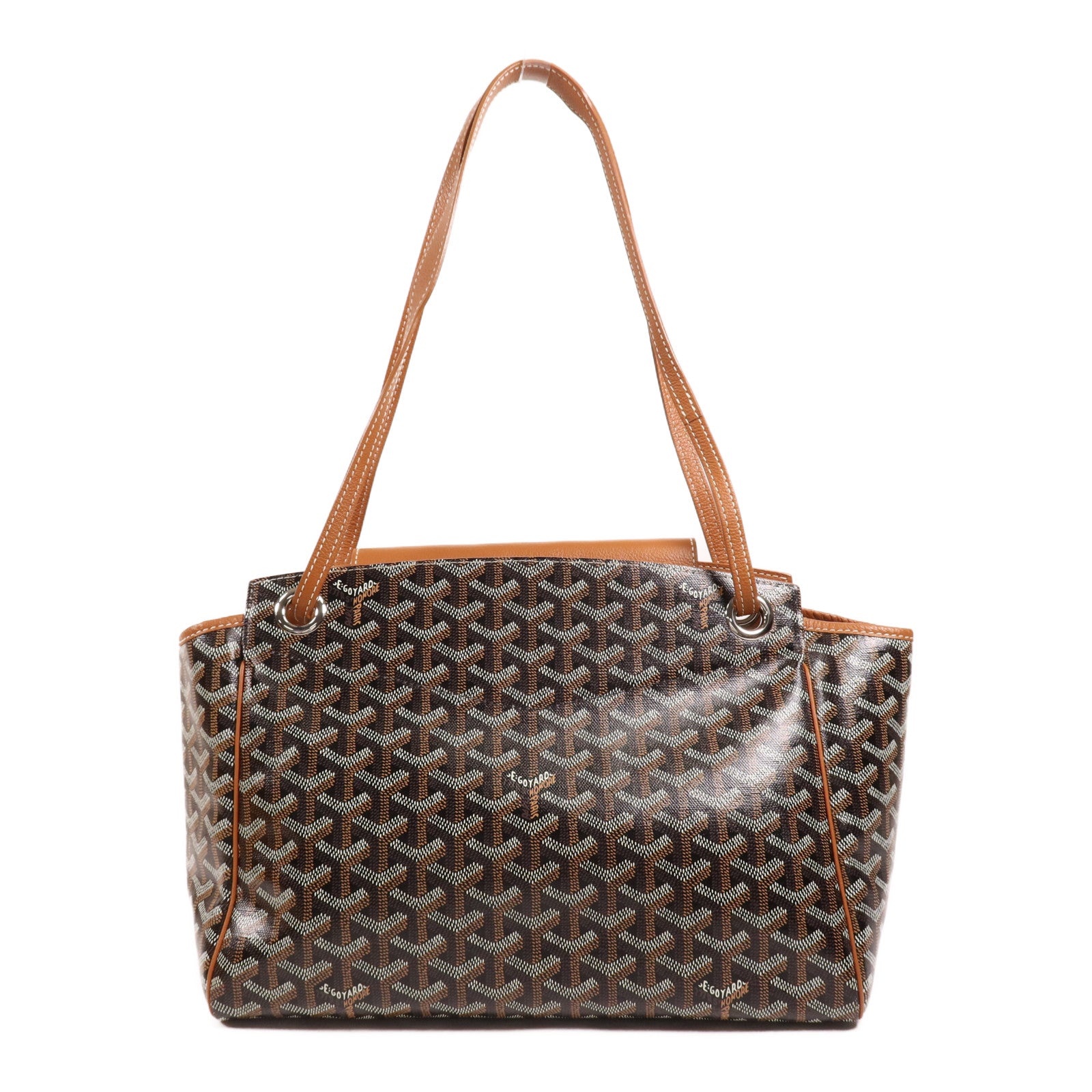 GOYARD 【激減優惠】塗層帆布Rouette PM銀扣肩背袋