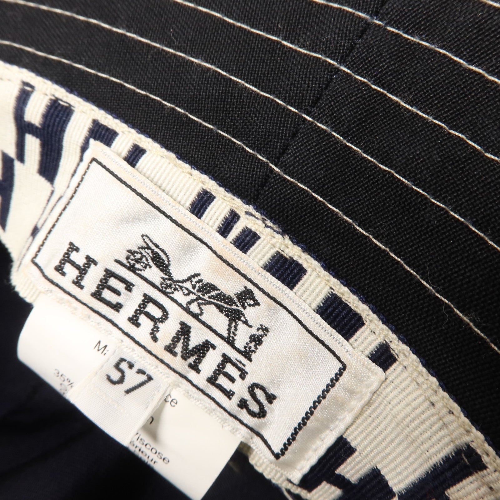HERMES 棉質Bucket Hat帽子