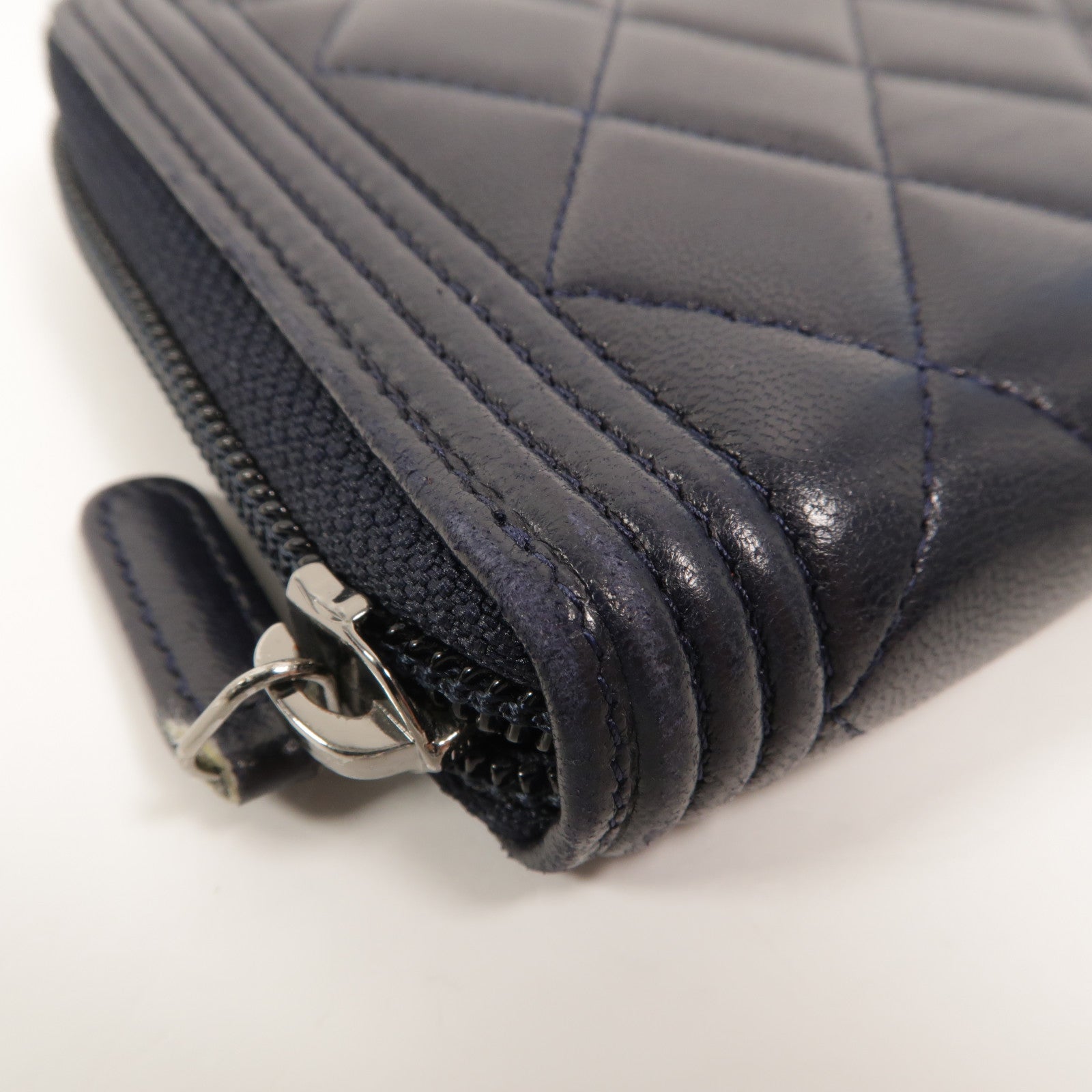 CHANEL 羊皮皮革Boy Long Wallet長錢包