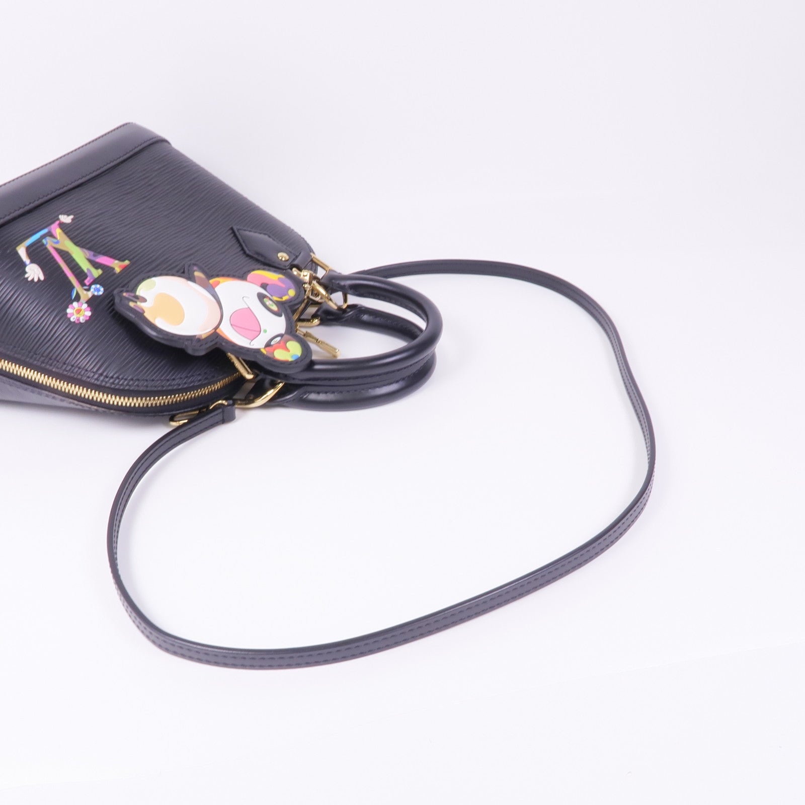 LOUIS VUITTON Epi LV x TM Alma BB金扣手挽肩背兩用袋