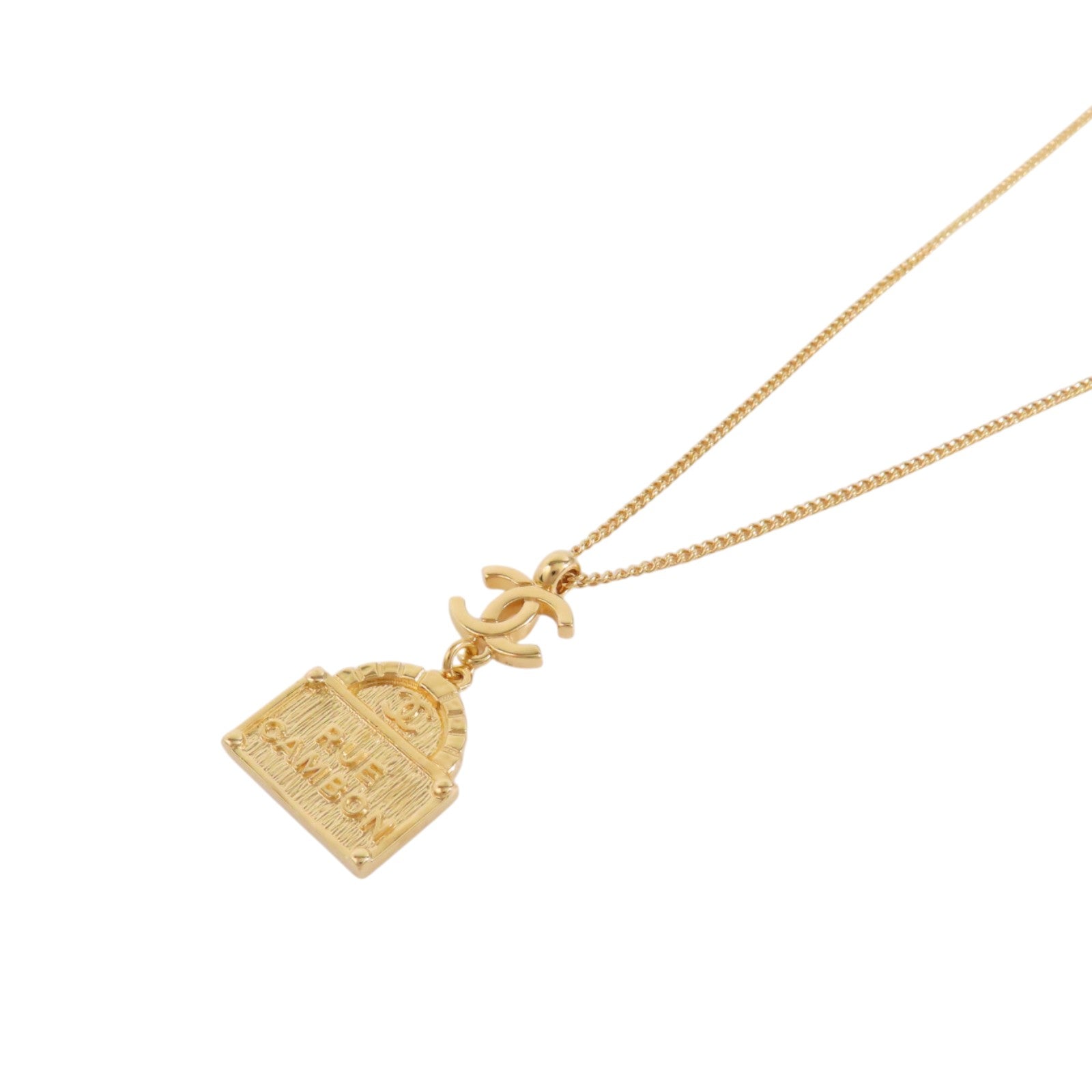 CHANEL CC GHW Necklace B22A Metal