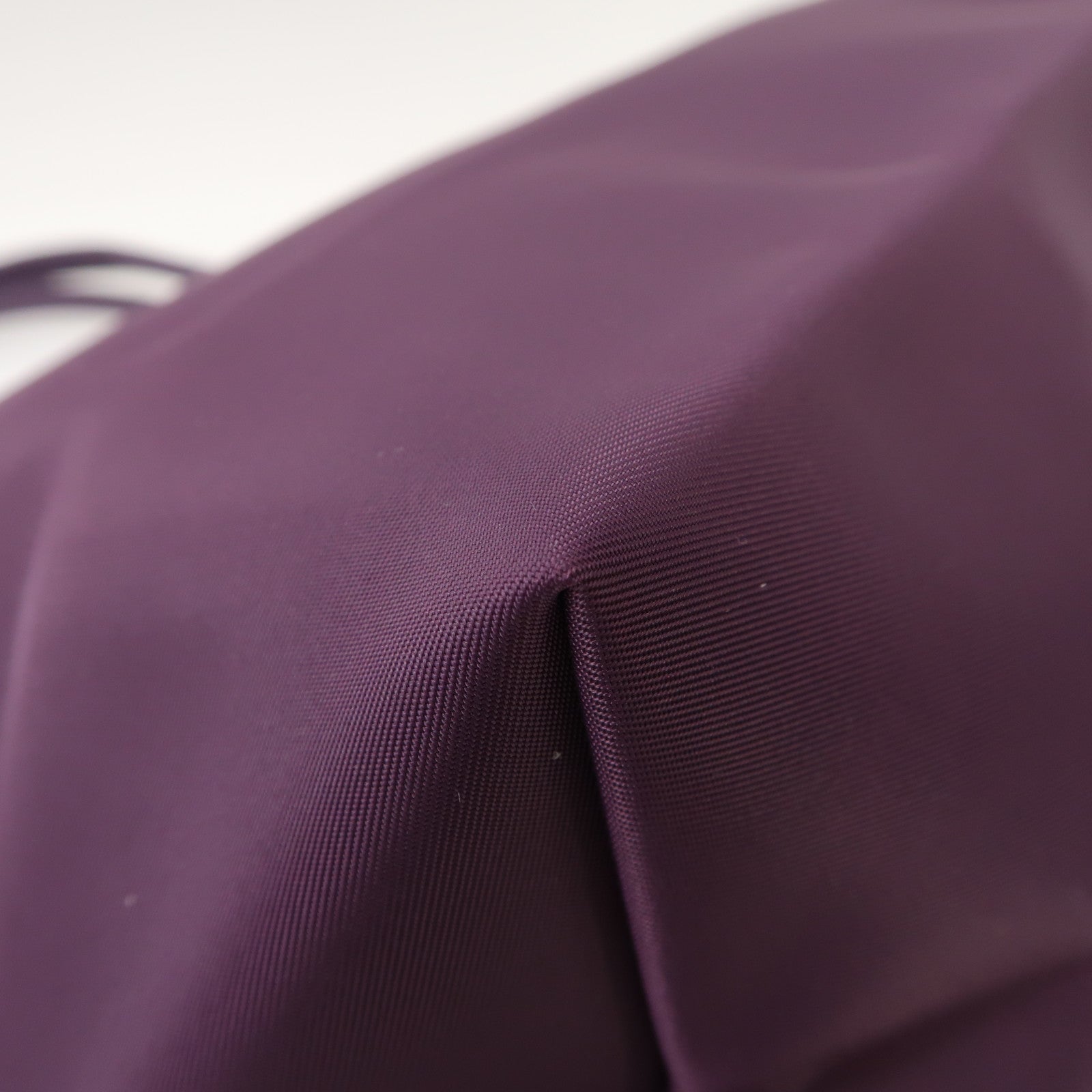 Longchamp 帆布Tote Bag銀扣手挽袋紫色