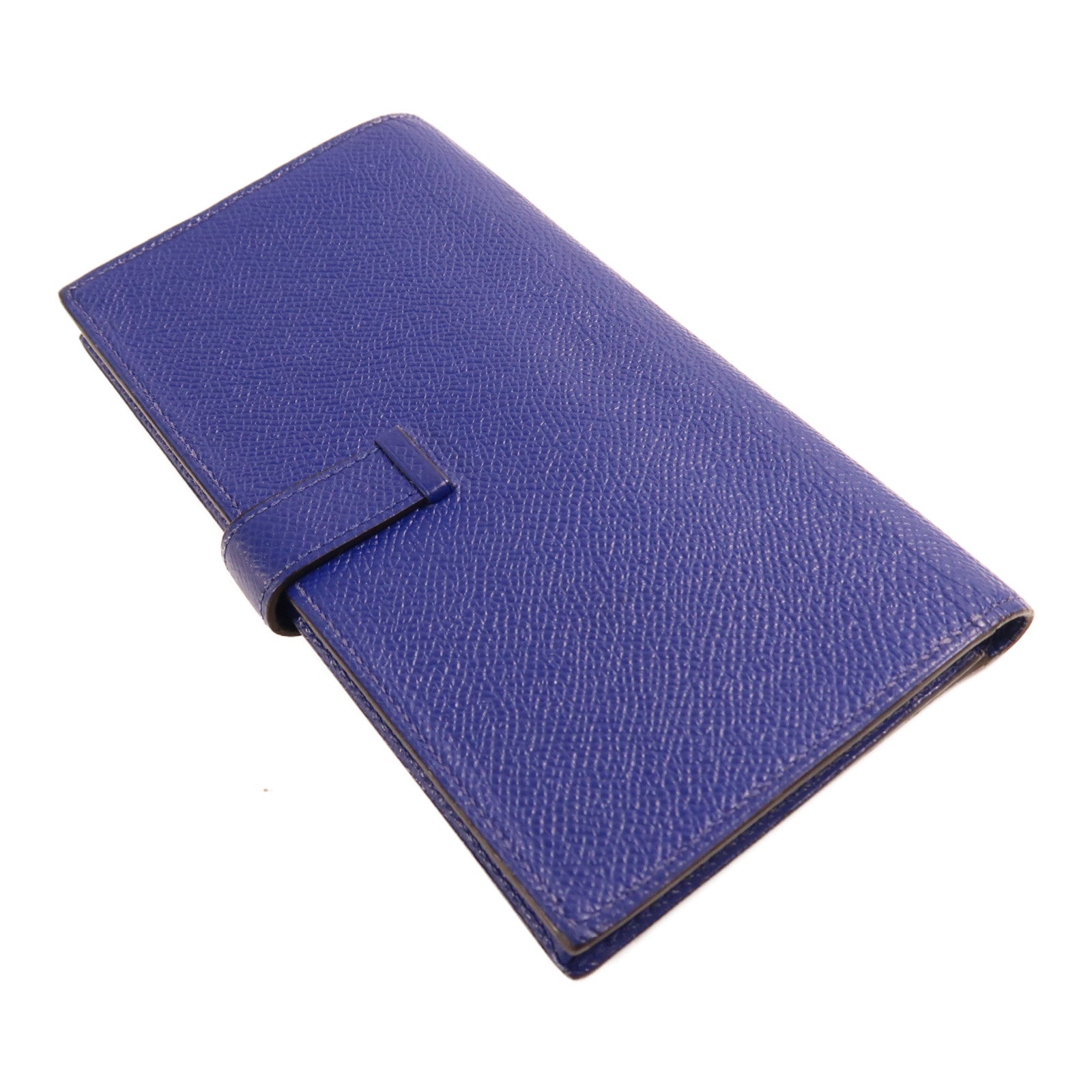 HERMES 【激減優惠】Epsom皮革Bearn Long Wallet銀扣長錢包