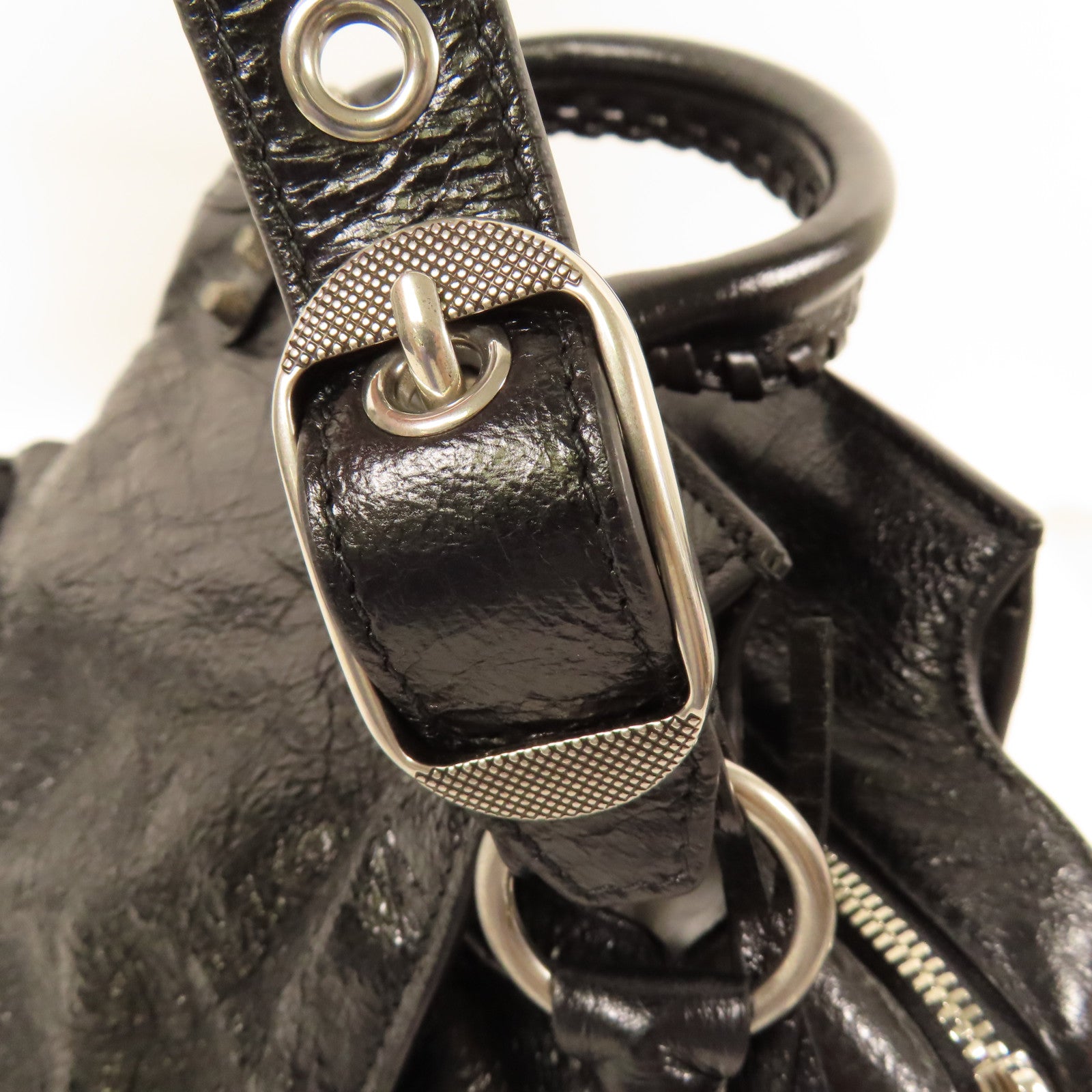 BALENCIAGA 牛皮皮革Neo Cagole銀扣手挽肩背兩用袋