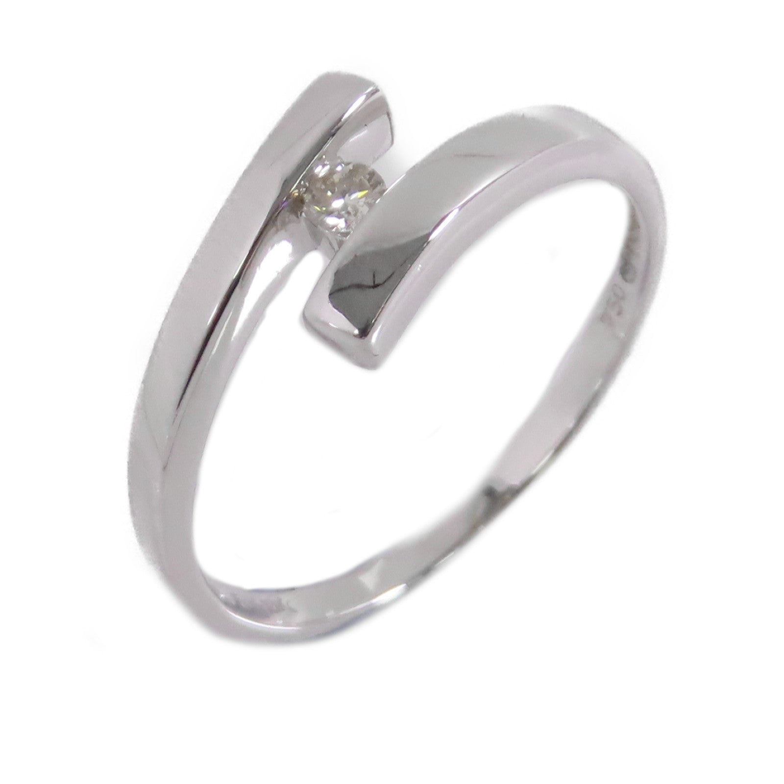 JEWELRY 【激減優惠】18K白金/鑽石Diamond Ring戒指US#9
