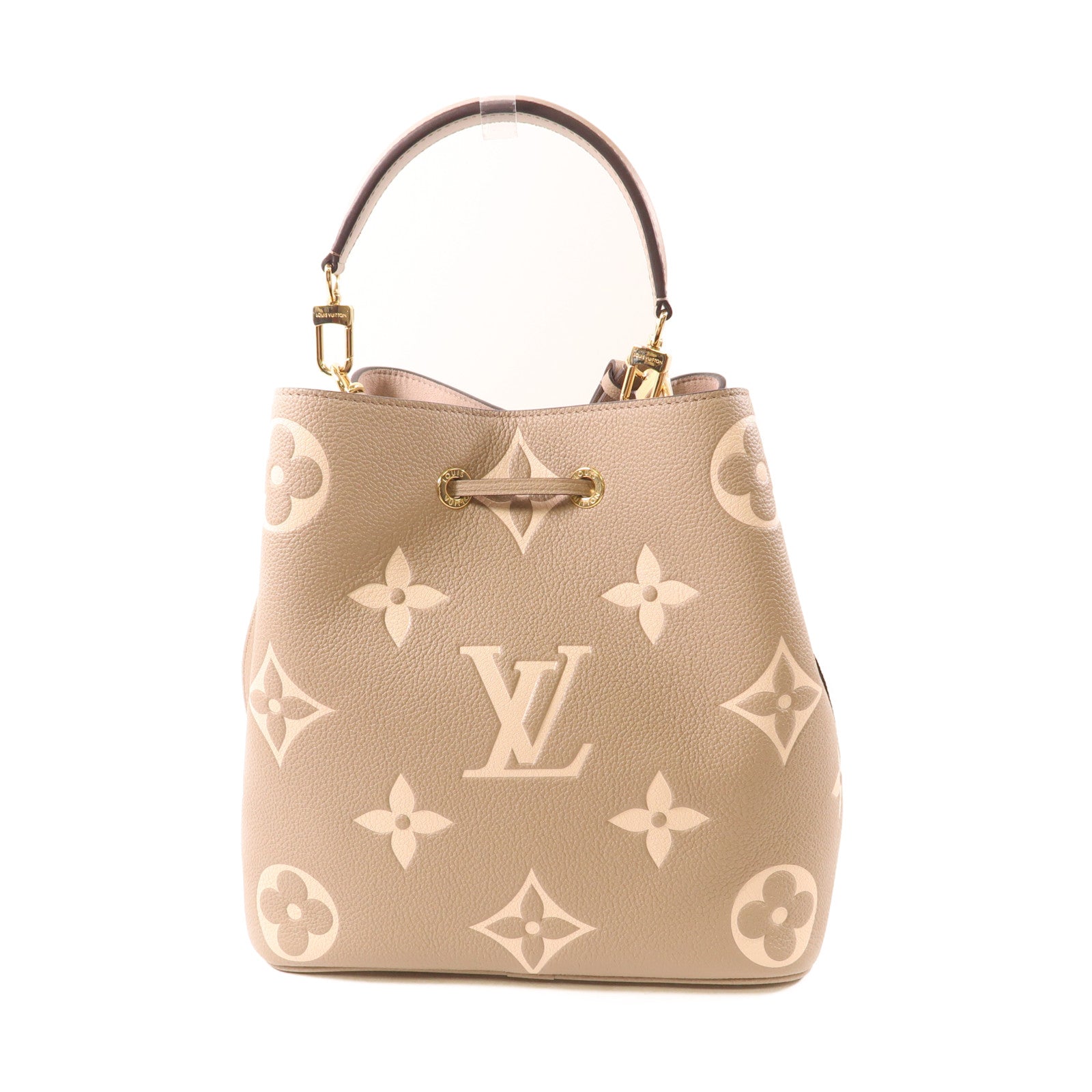 LOUIS VUITTON Monogram Empreinte Neo Noe MM金扣手挽肩背兩用袋