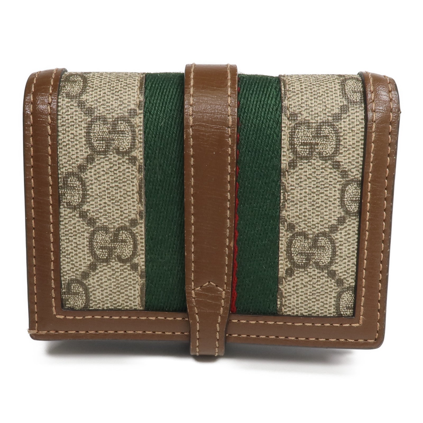GUCCI 塗層帆布Jackie 1961 Card Case Wallet錢包