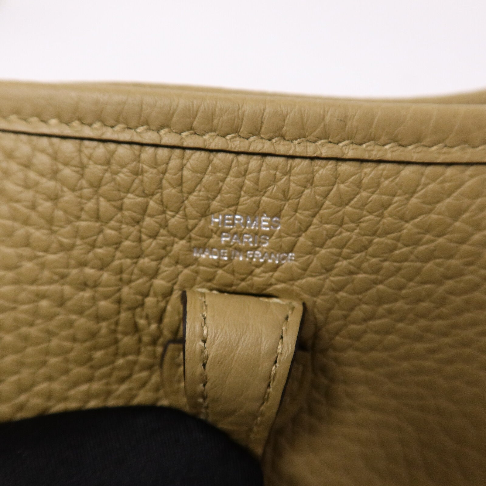 HERMES Clemence皮革 Evelyne TPM肩背袋Dune