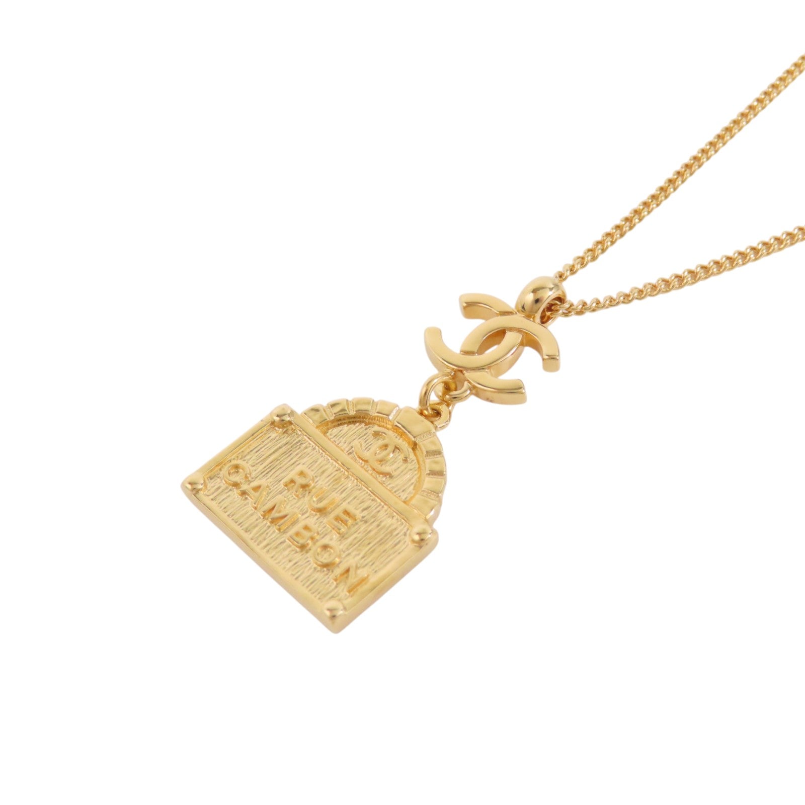 CHANEL CC GHW Necklace B22A Metal