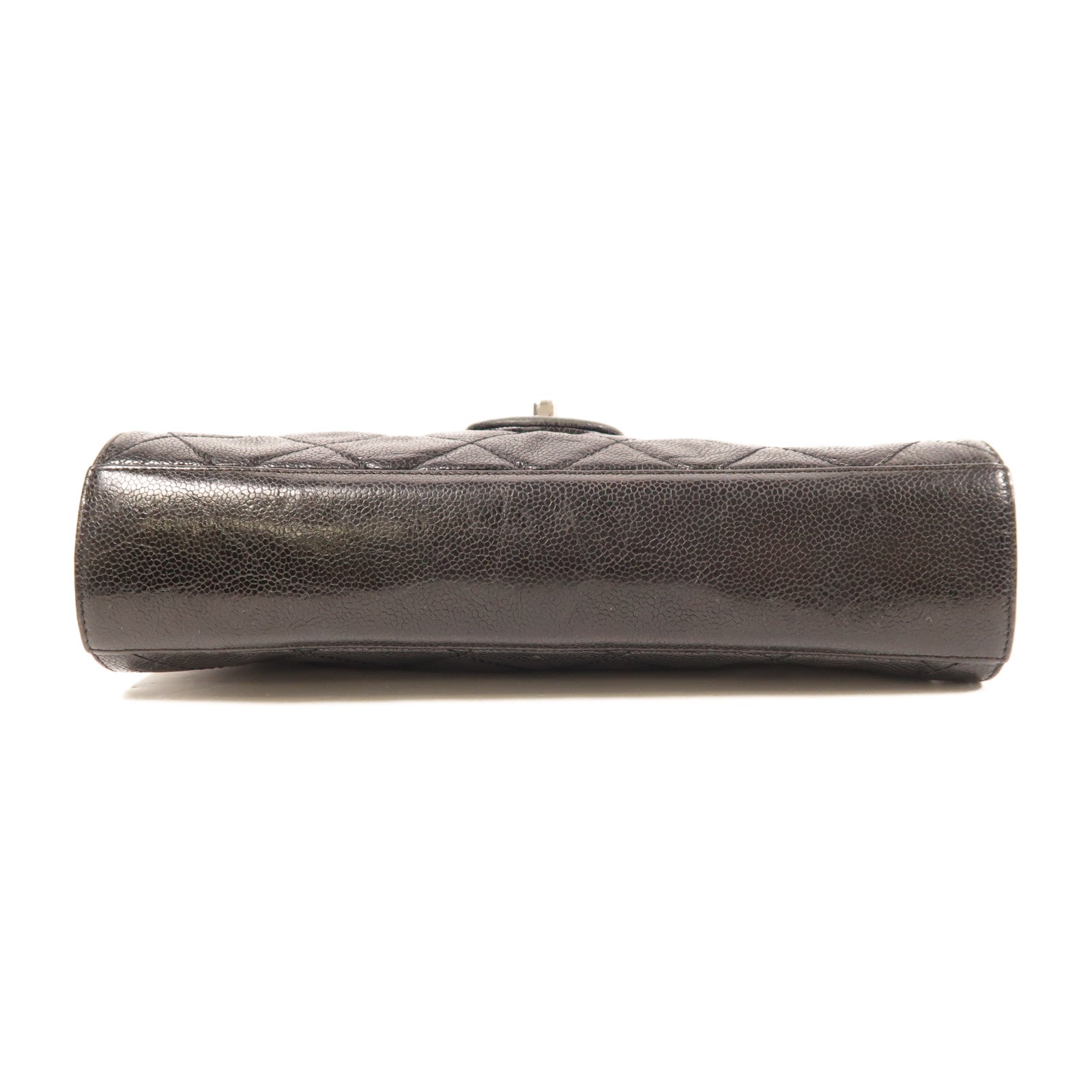 CHANEL 牛皮皮革Chain Shoulder Bag銀扣鏈帶肩背袋