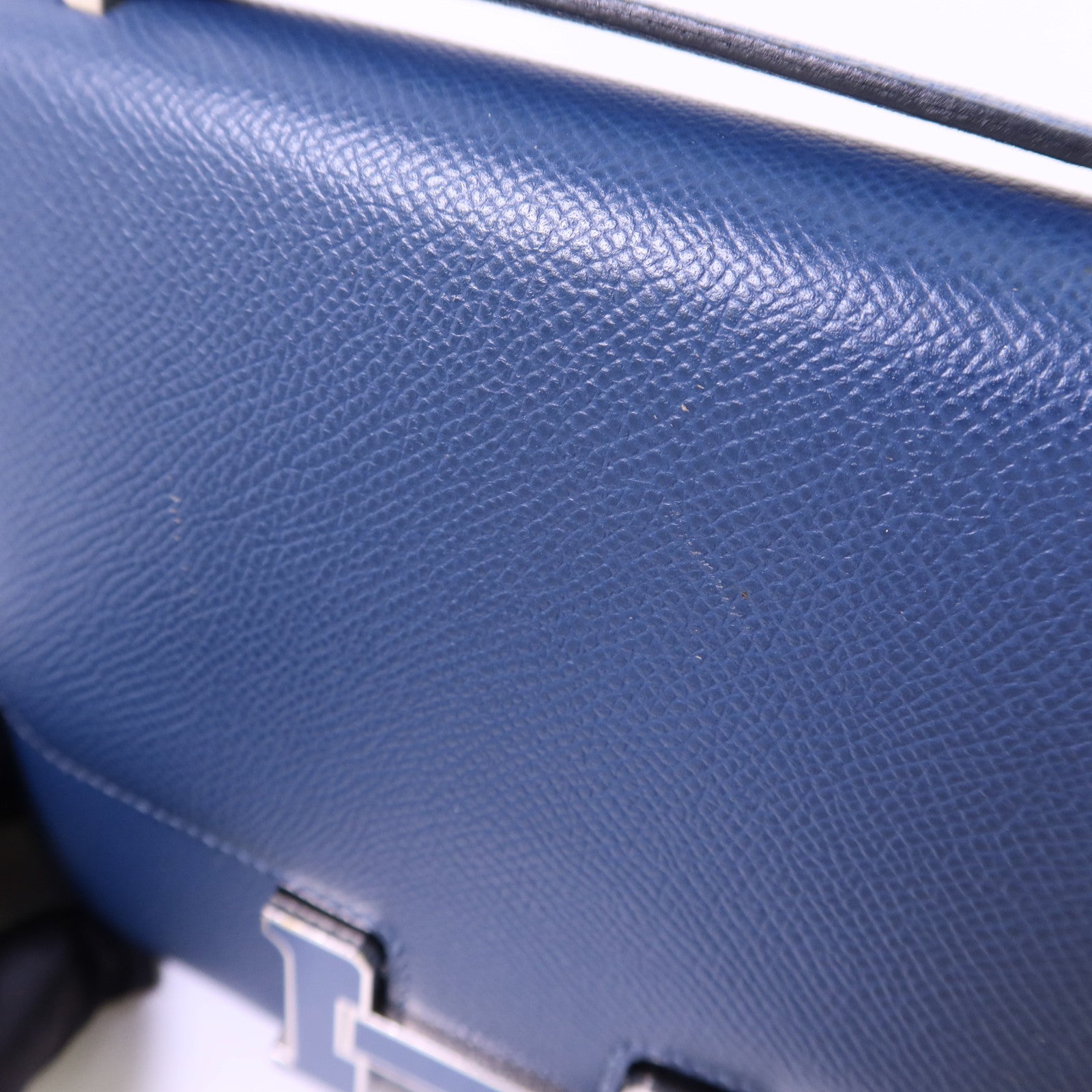 HERMES Epsom皮革Constance Mini銀扣肩背袋