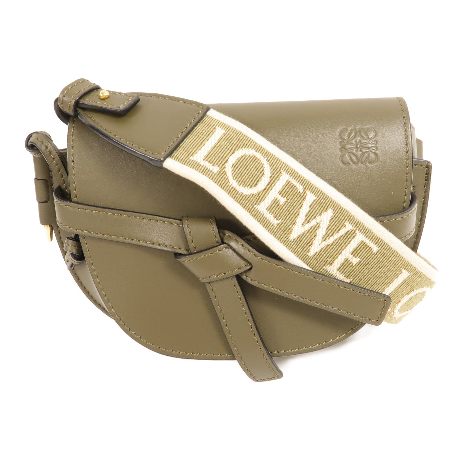 LOEWE 牛皮皮革Mini Gate肩背袋