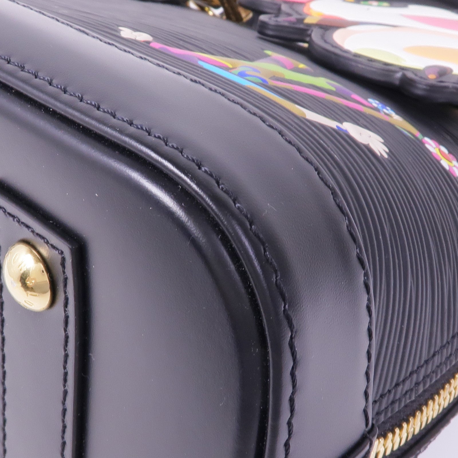 LOUIS VUITTON Epi LV x TM Alma BB金扣手挽肩背兩用袋