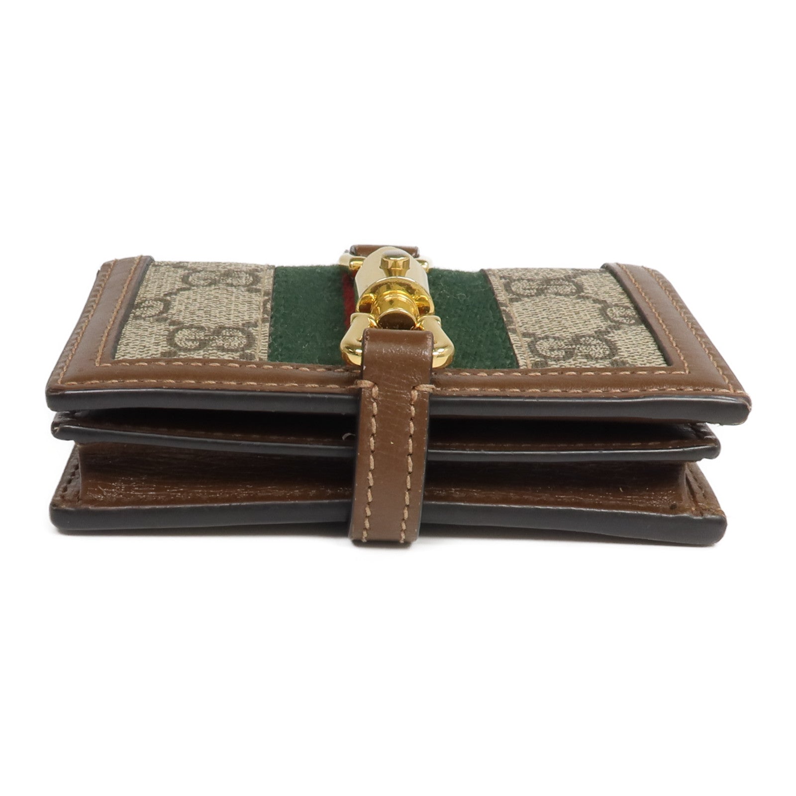 GUCCI 塗層帆布Jackie 1961 Card Case Wallet錢包