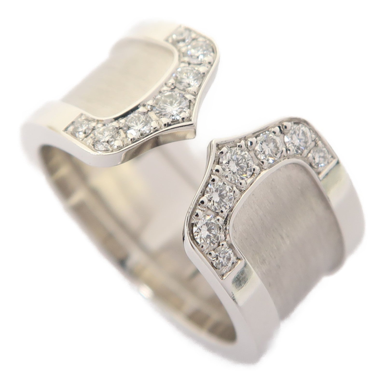 CARTIER 18K白金C2 Diamond Ring戒指US#5.75 #52