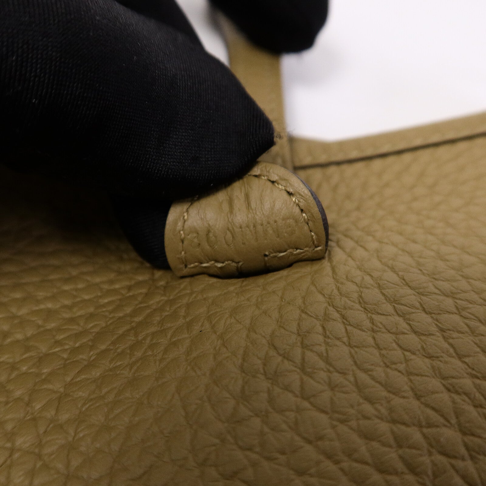 HERMES Clemence皮革 Evelyne TPM肩背袋Dune