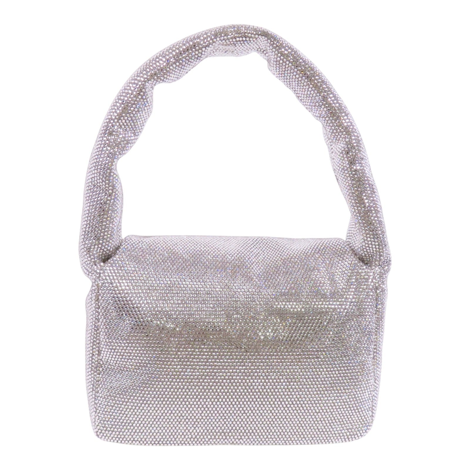 BALENCIAGA 水鑽Monaco Small Bag銀扣肩背袋