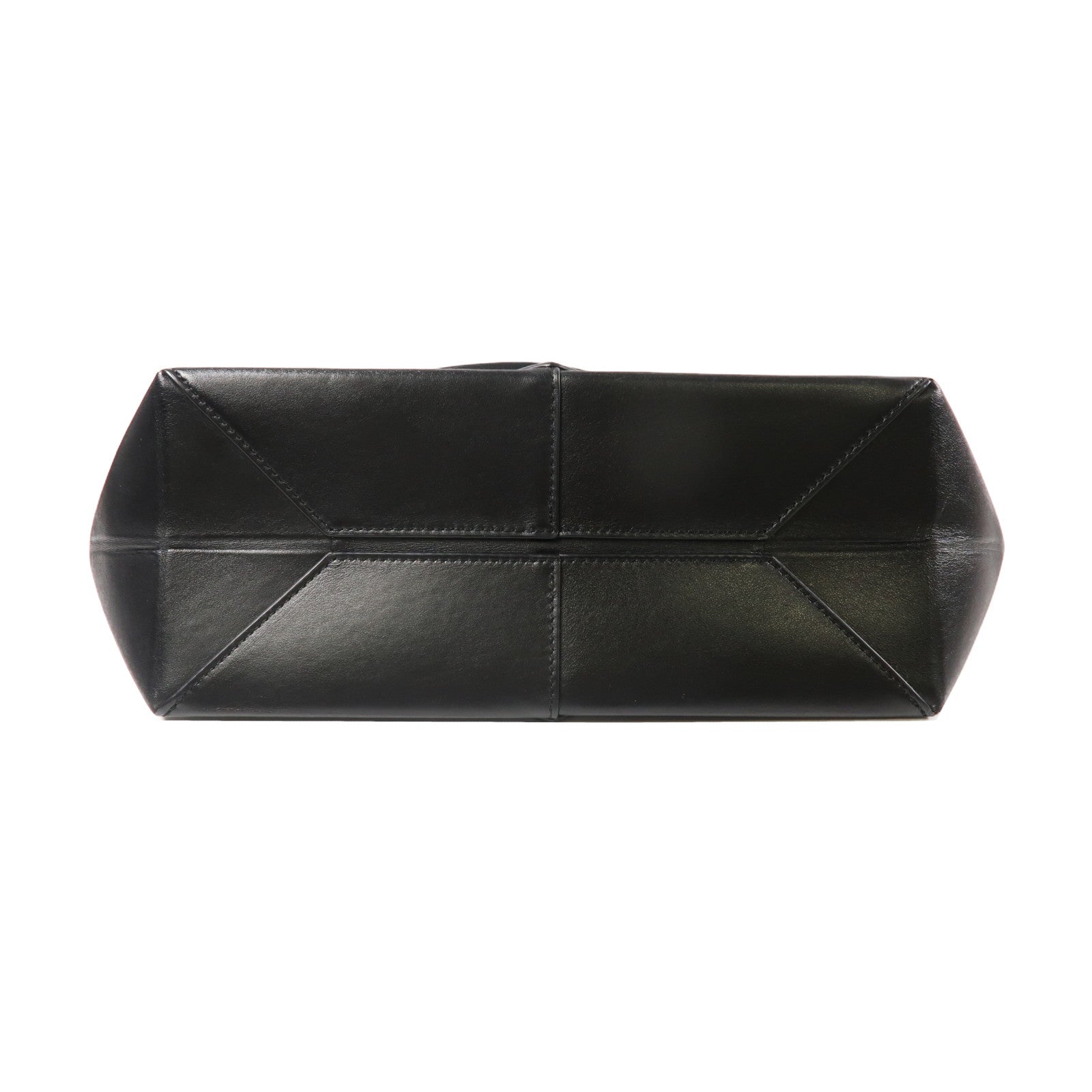 LOEWE 牛皮皮革Cropped Puzzle Fold Bag金扣肩背袋黑色