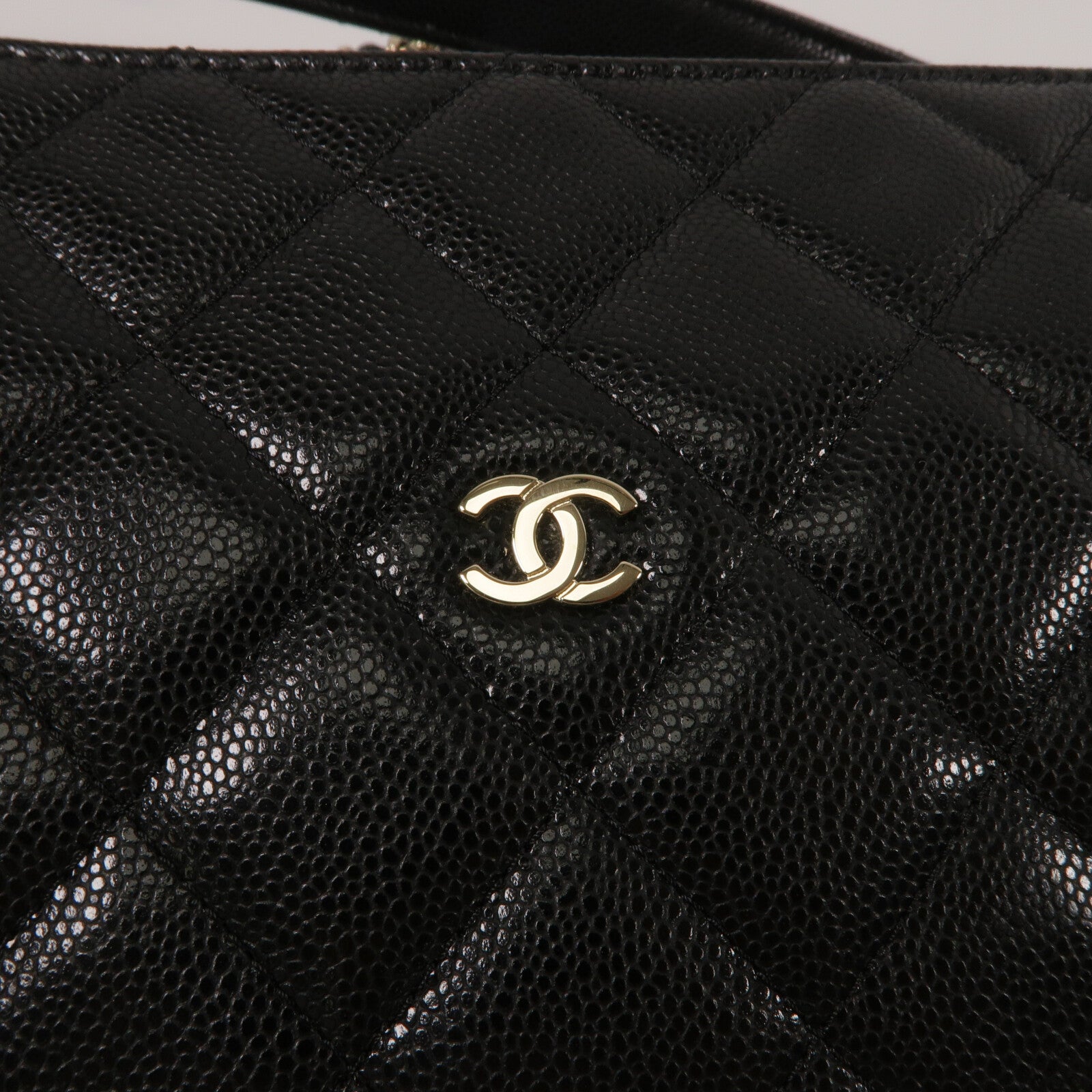CHANEL 牛皮皮革Hobo鏈帶手挽肩背兩用袋