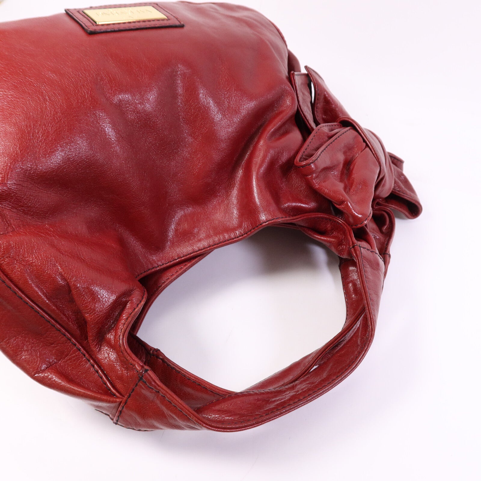 Valentino 牛皮皮革Shoulder Bag金扣肩背袋