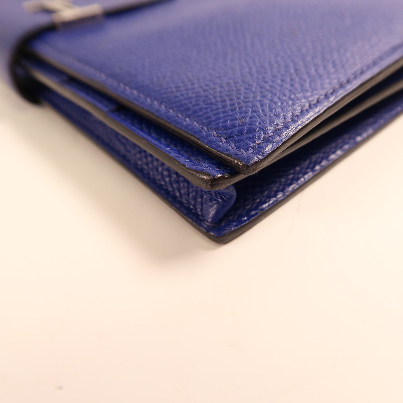 HERMES 【激減優惠】Epsom皮革Bearn Long Wallet銀扣長錢包