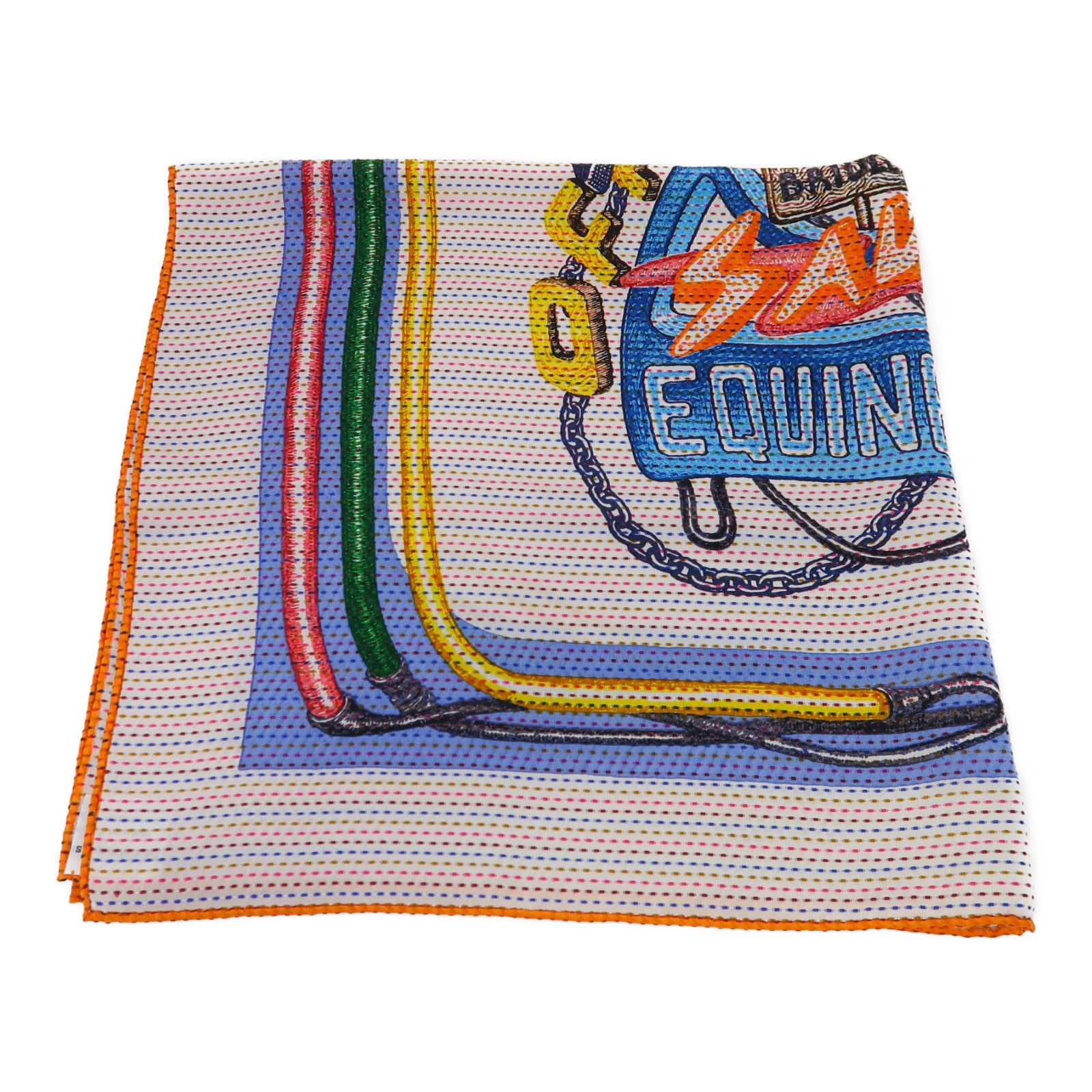 HERMES 絲質Scarf圍巾彩色