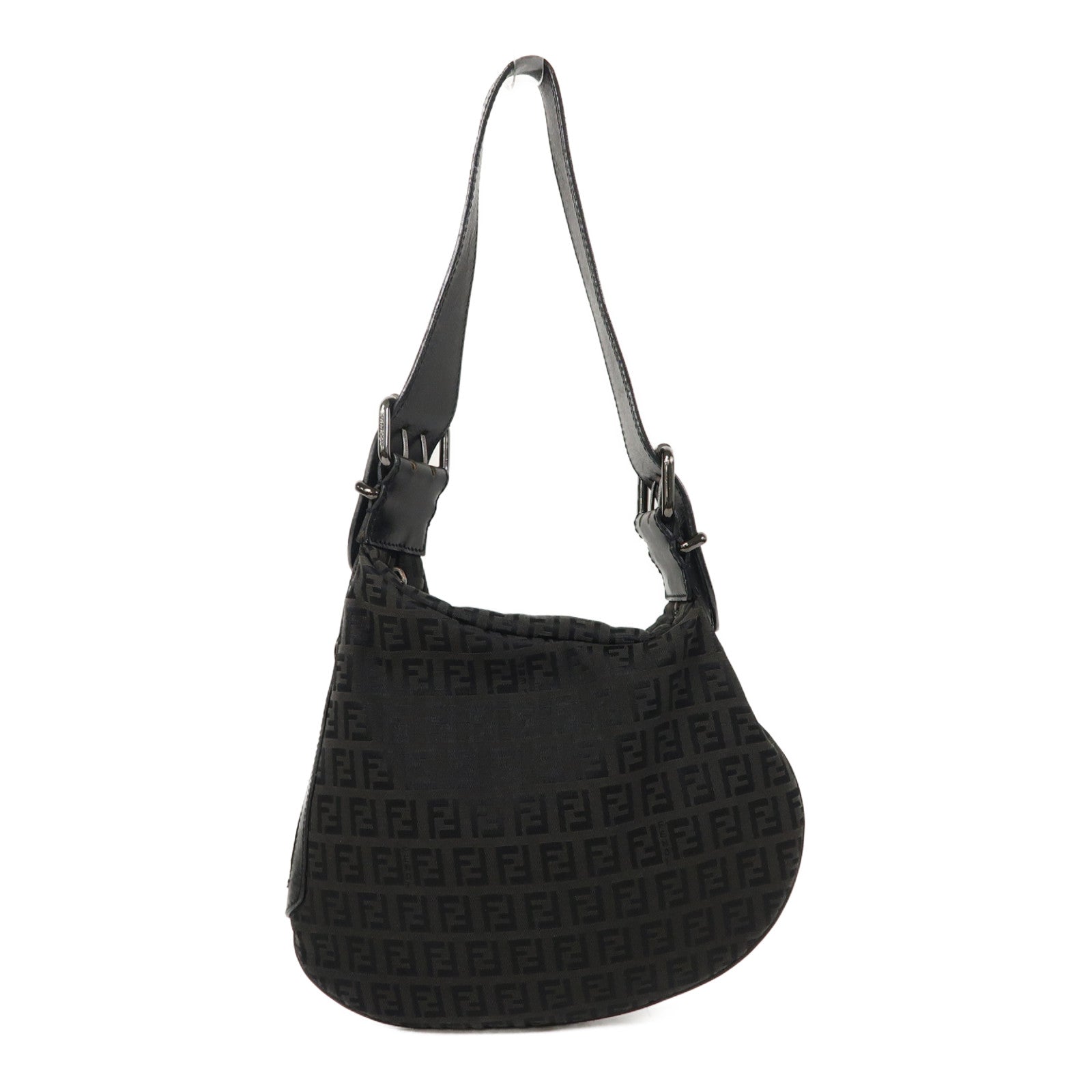 FENDI 帆布Shoulder Bag肩背袋黑色