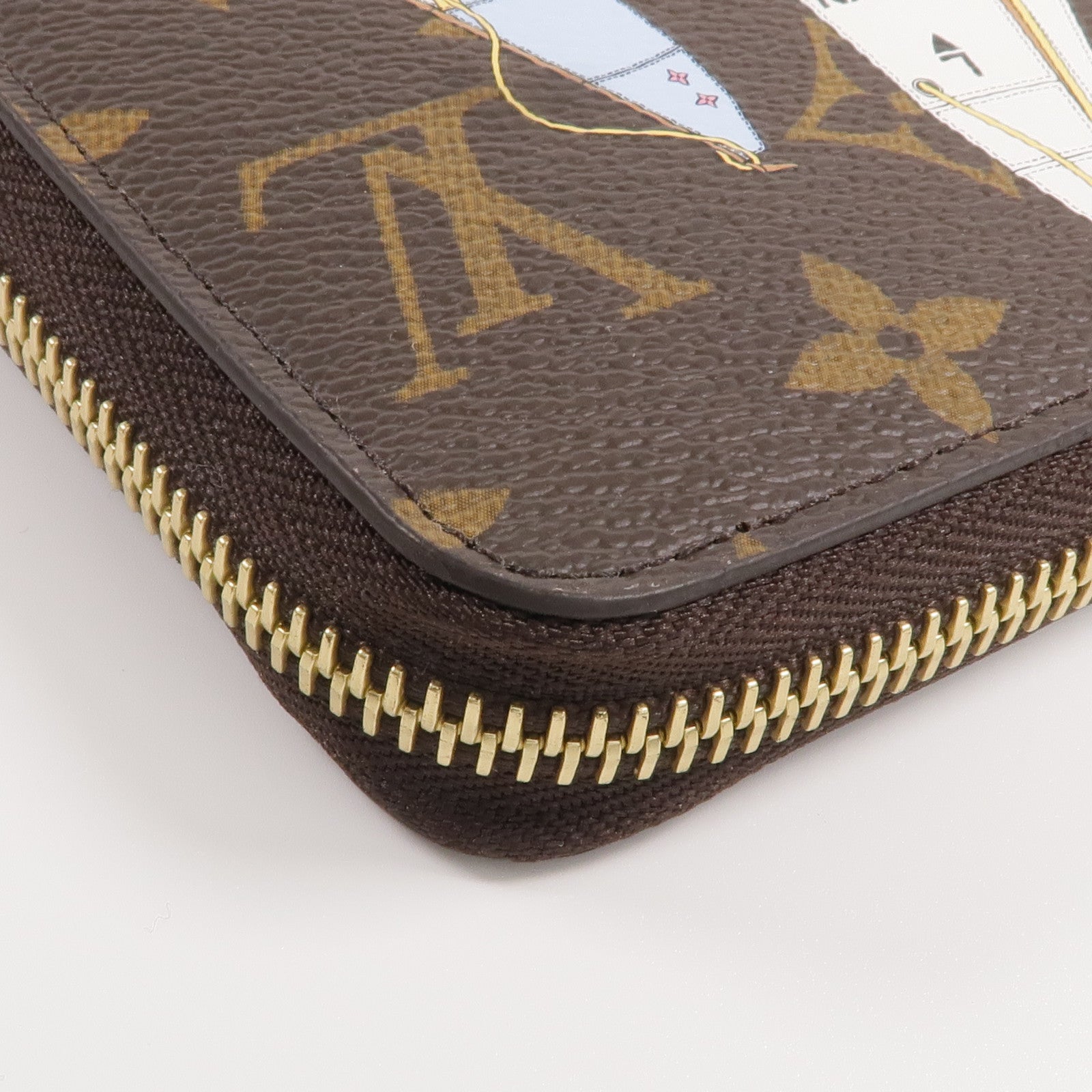 LOUIS VUITTON Monogram Vivienne Holiday Zippy Wallet金扣長錢包