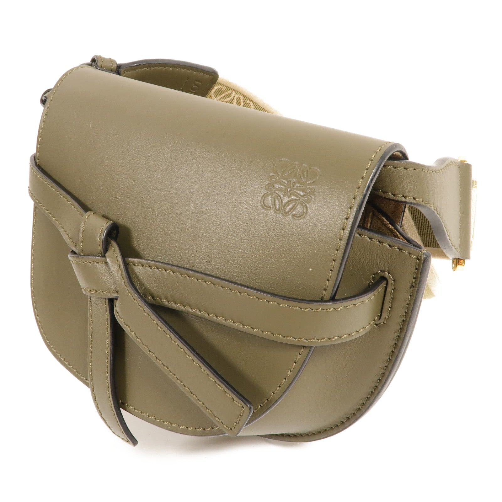 LOEWE 牛皮皮革Mini Gate肩背袋