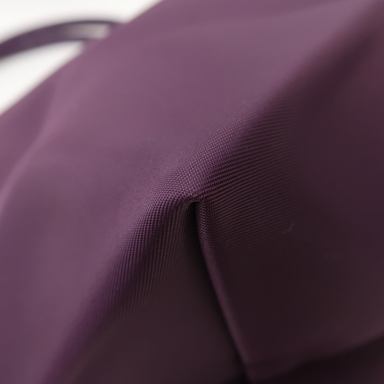 Longchamp 帆布Tote Bag銀扣手挽袋紫色
