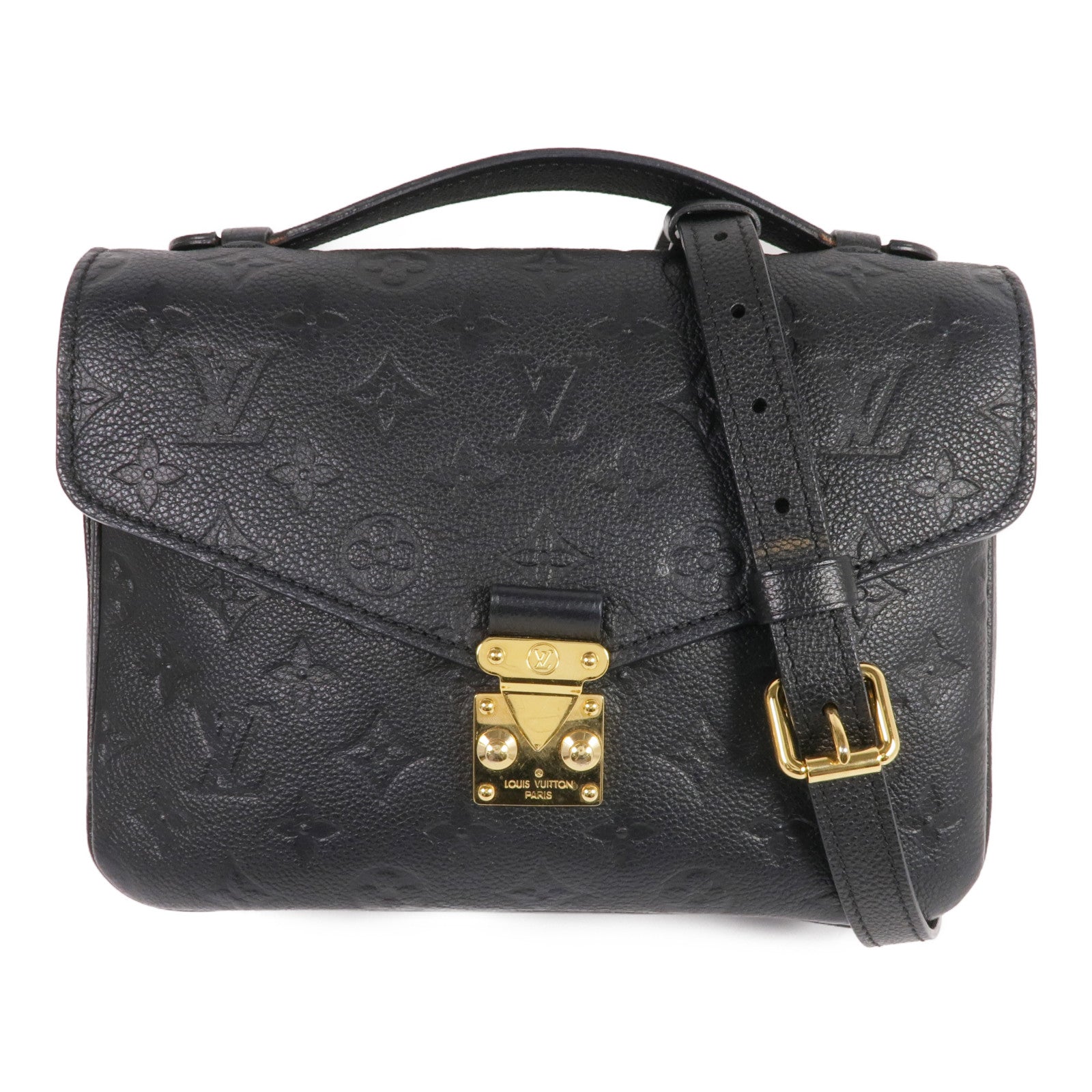 LOUIS VUITTON Monogram Empreinte Pochette Metis金扣手挽肩背兩用袋
