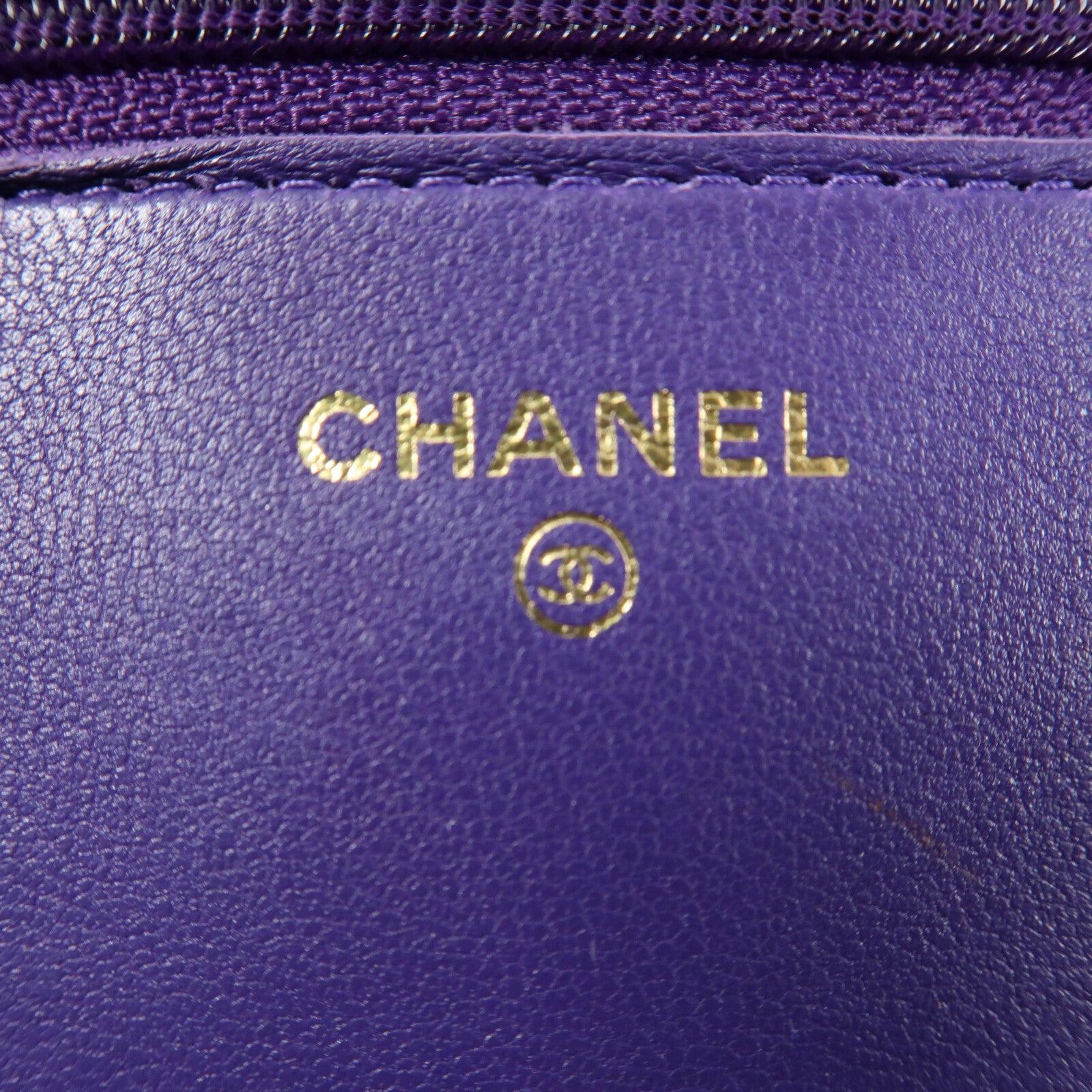 CHANEL 羊皮皮革Boy WOC Wallet On Chain金扣鏈帶肩背袋