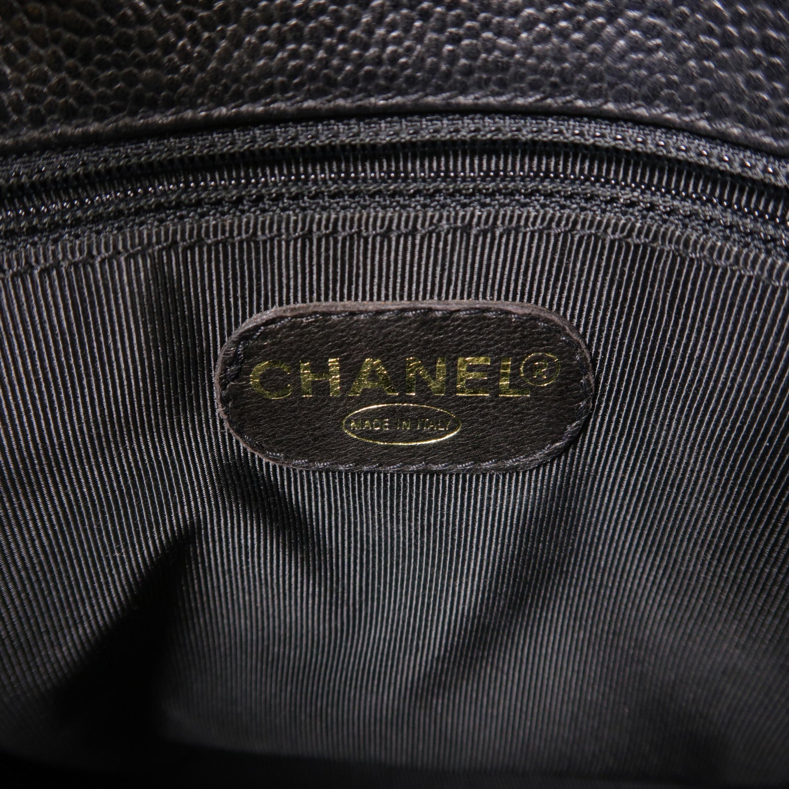 CHANEL 牛皮皮革Chain Shoulder金扣肩背袋