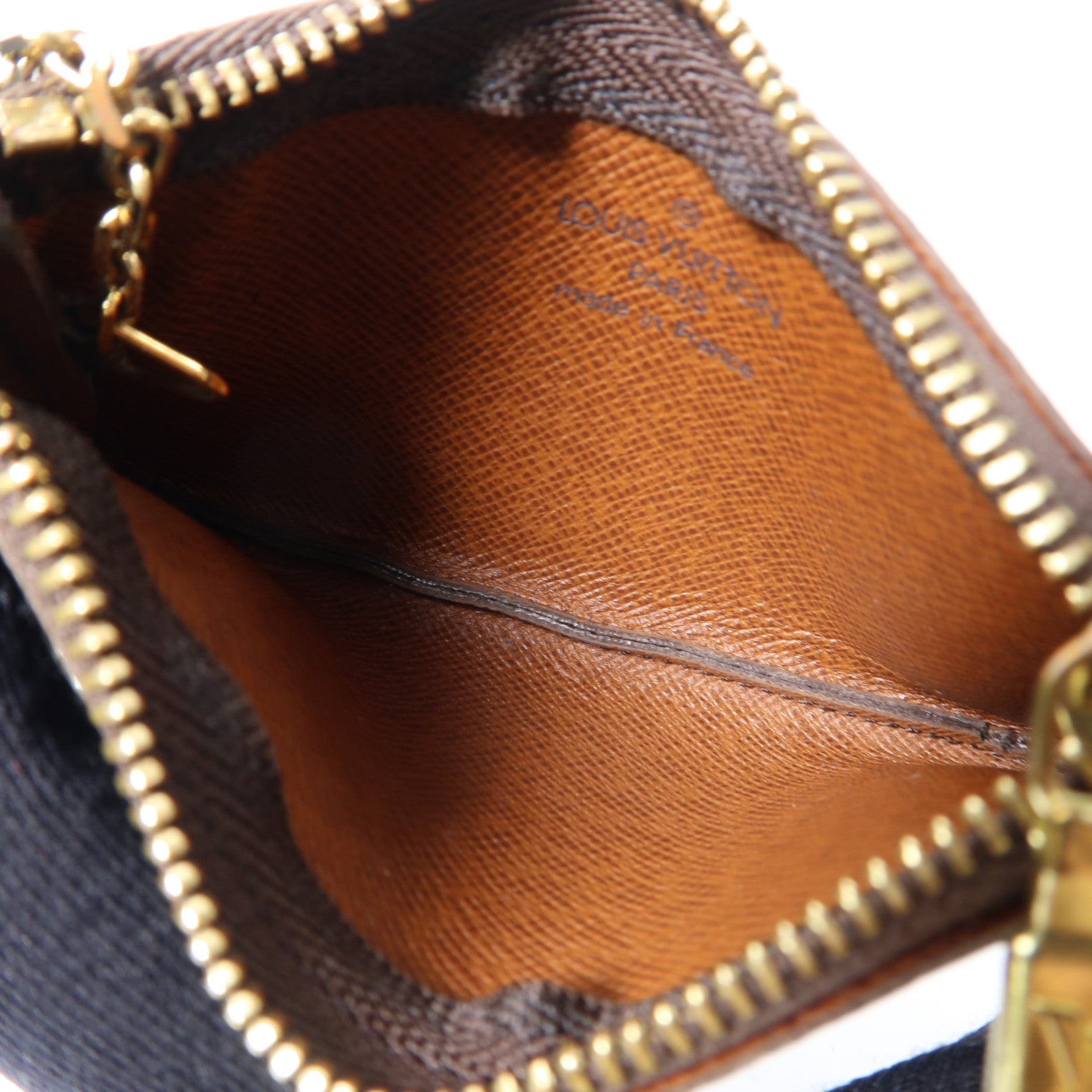 LOUIS VUITTON Monogram Card Case金扣零錢包啡色
