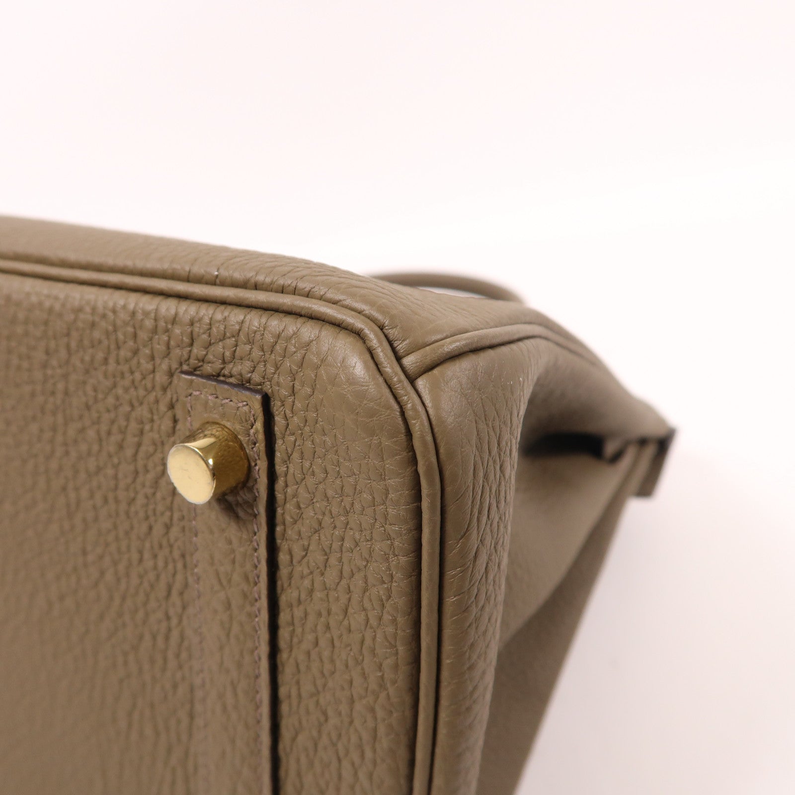 HERMES Togo皮革Birkin 30金扣手挽袋