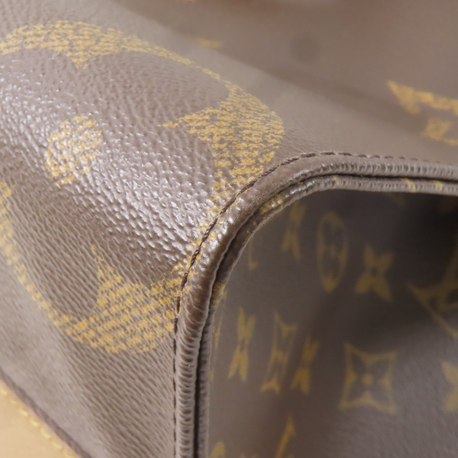 LOUIS VUITTON Monogram/Monogram Reverse On The Go MM金扣手挽肩背兩用袋啡色