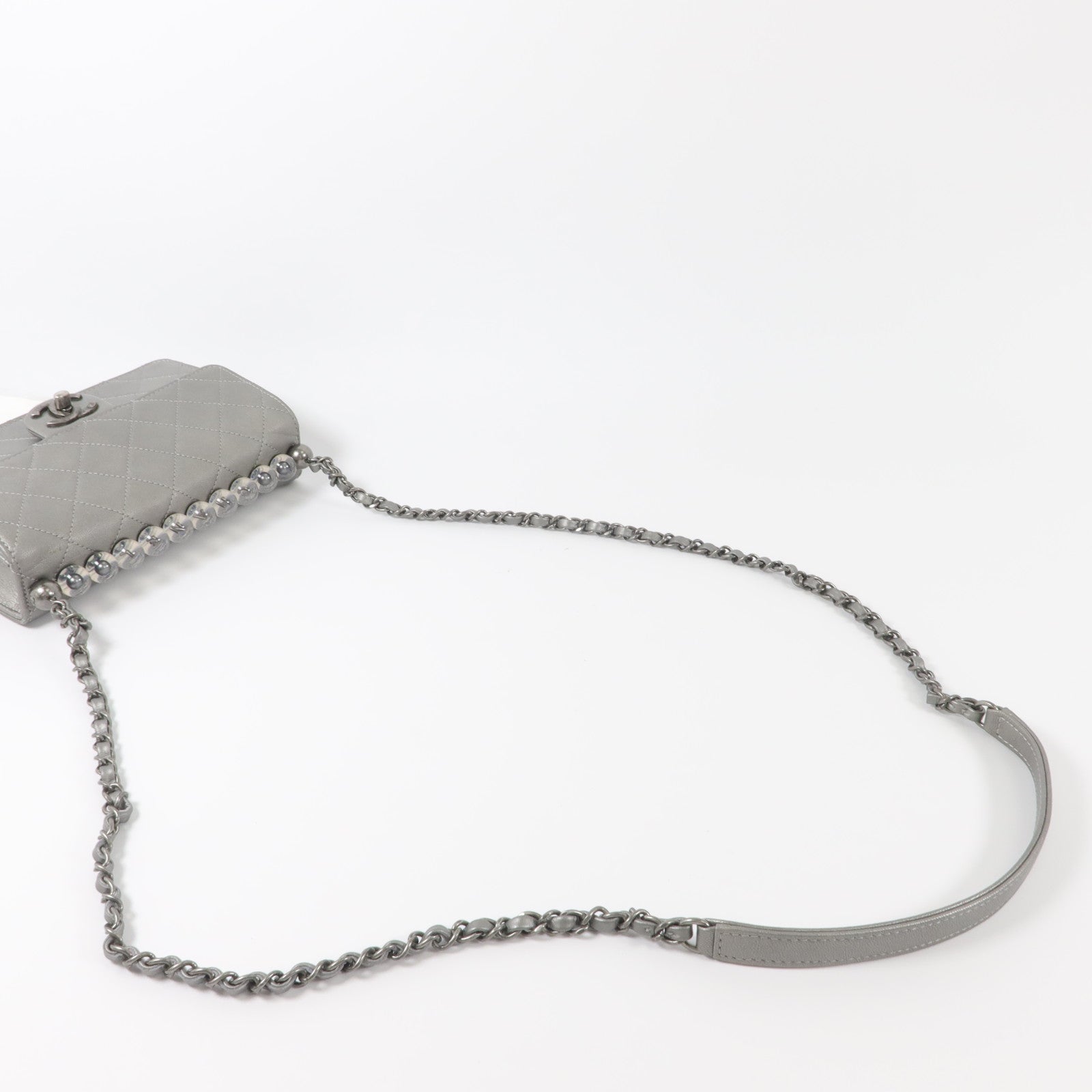 CHANEL 牛皮皮革Matelasse Small Flap Bag鏈帶肩背袋