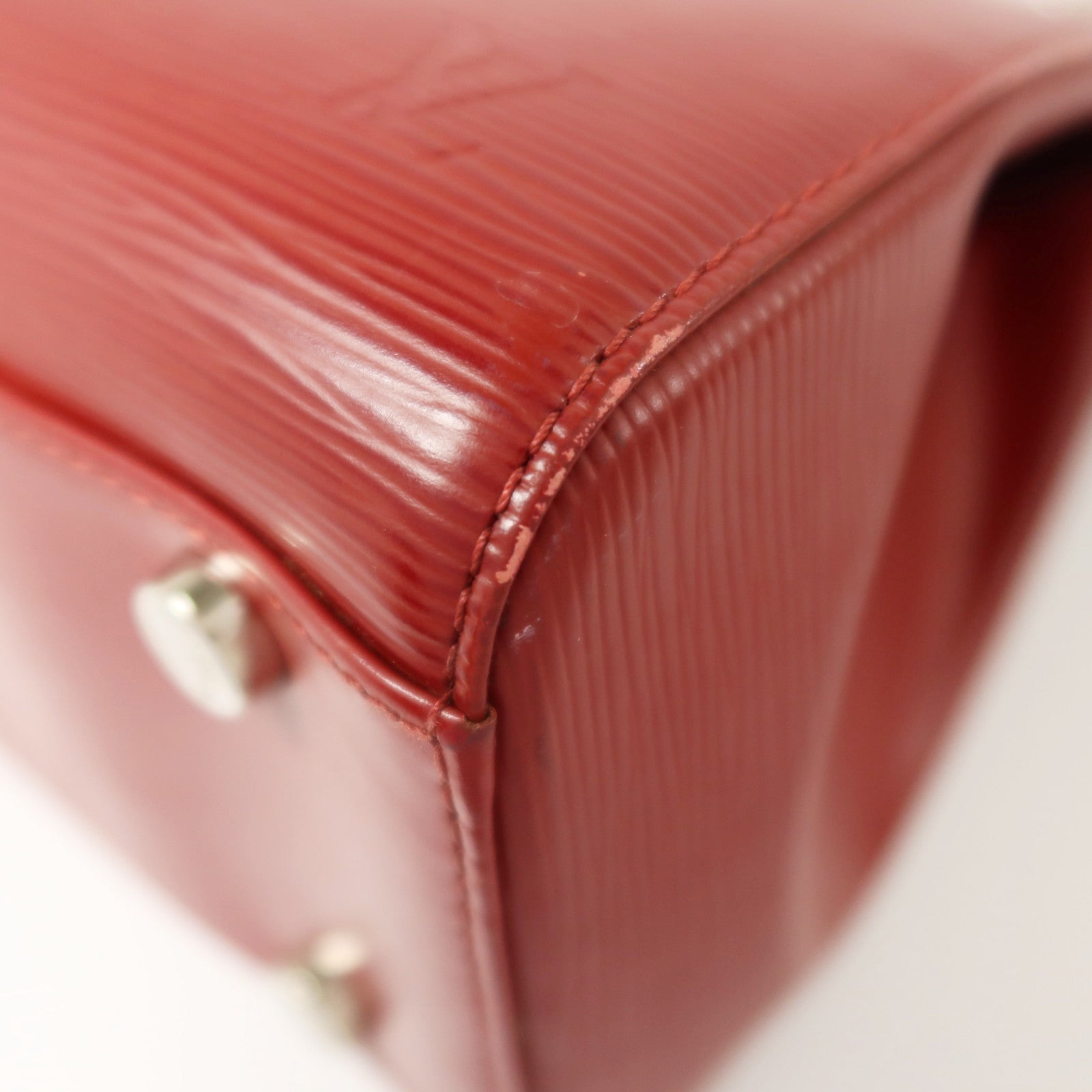 LOUIS VUITTON Epi Brea MM銀扣手挽肩背兩用袋