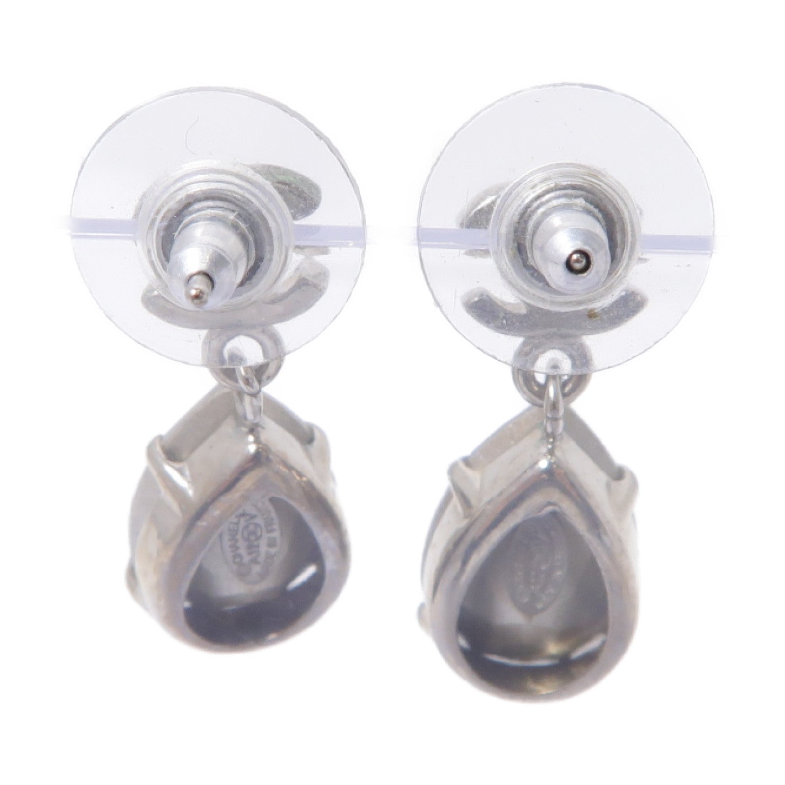 CHANEL 【激減優惠】金屬/水晶Earrings耳環銀色/透明