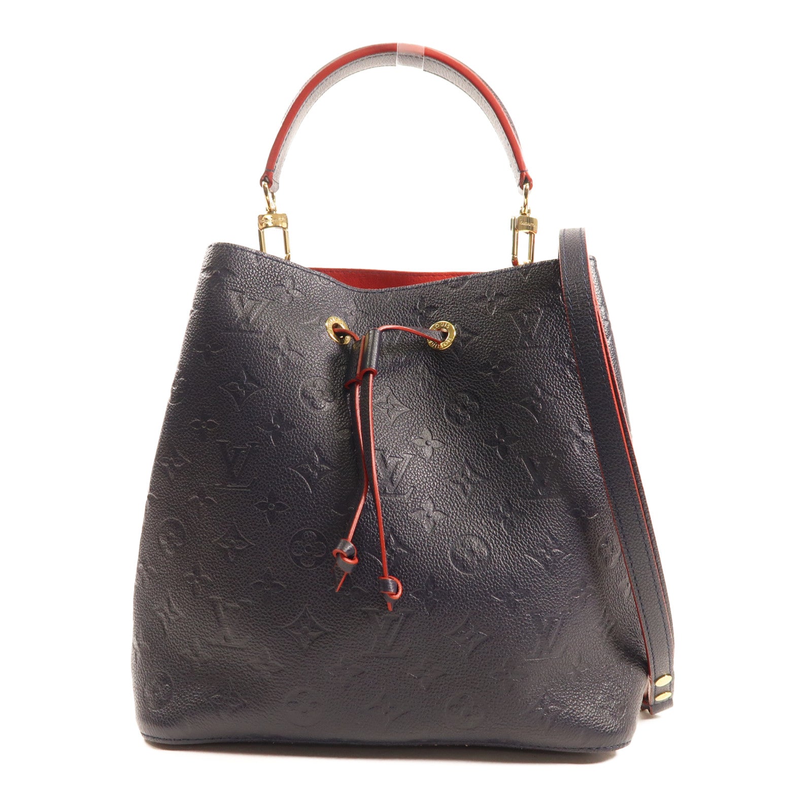 LOUIS VUITTON Monogram Empreinte Neo Noe MM金扣手挽肩背兩用袋