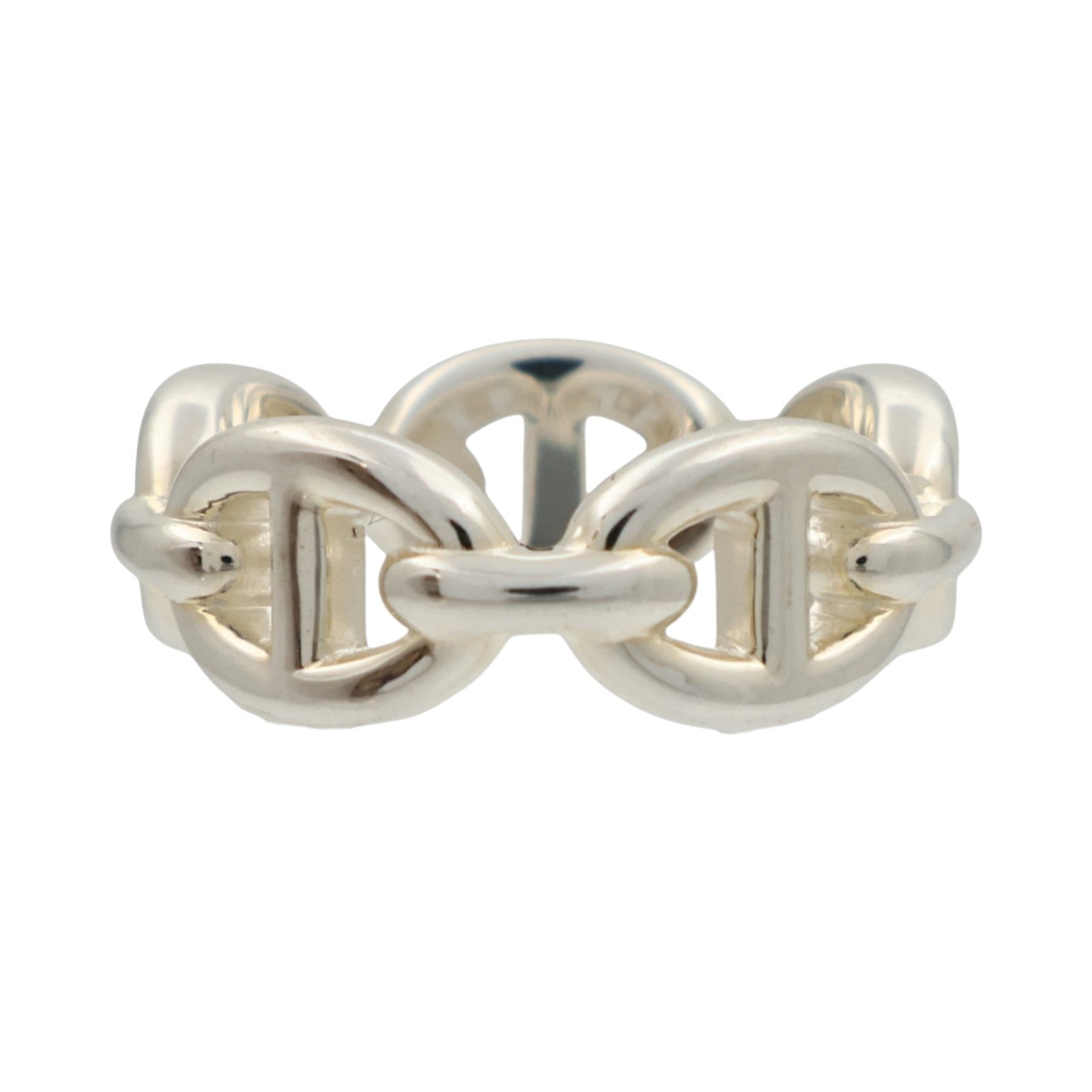 HERMES 925純銀Chaine d'ancre Enchainee Ring戒指