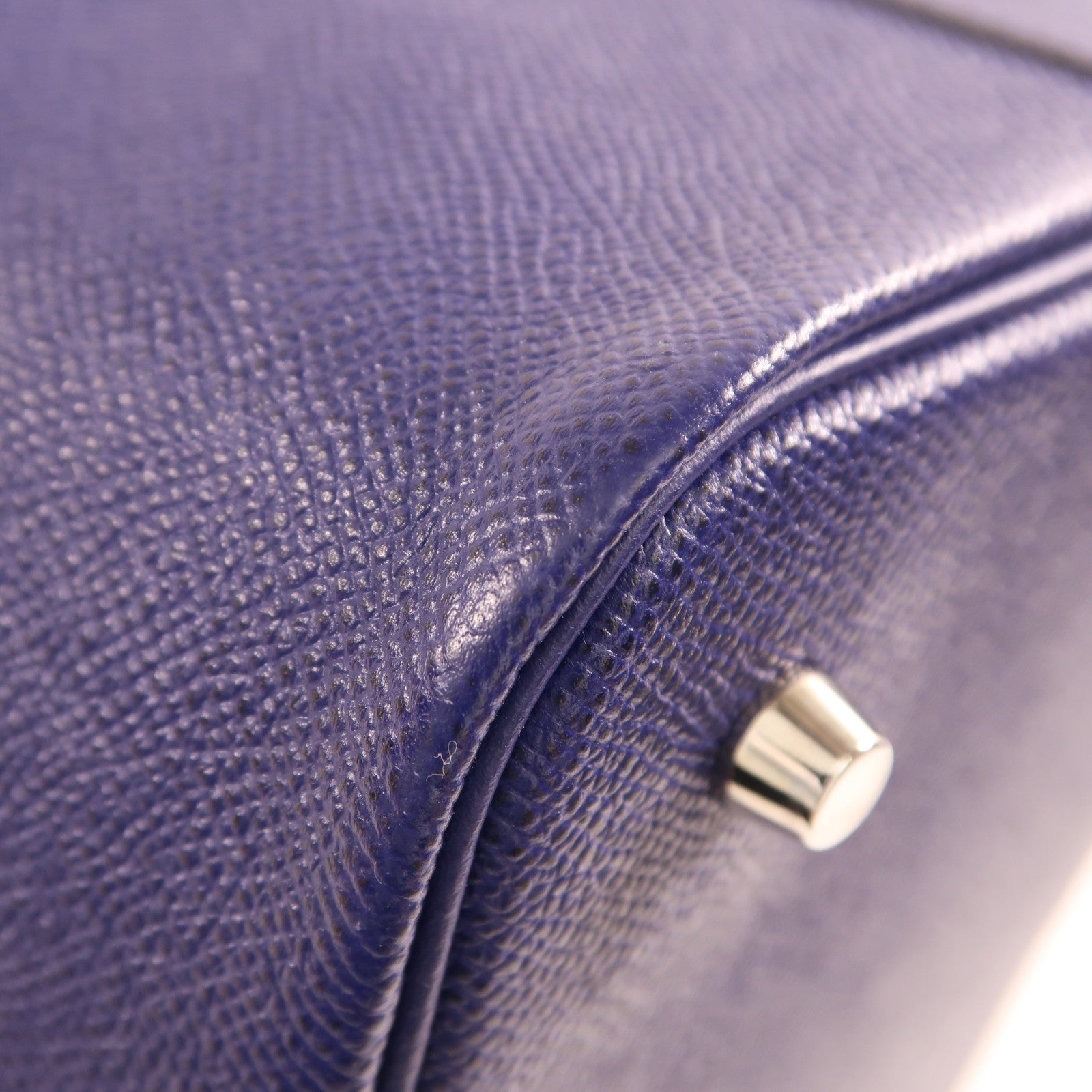HERMES Epsom皮革Picotin MM銀扣手挽袋Bleu Encre